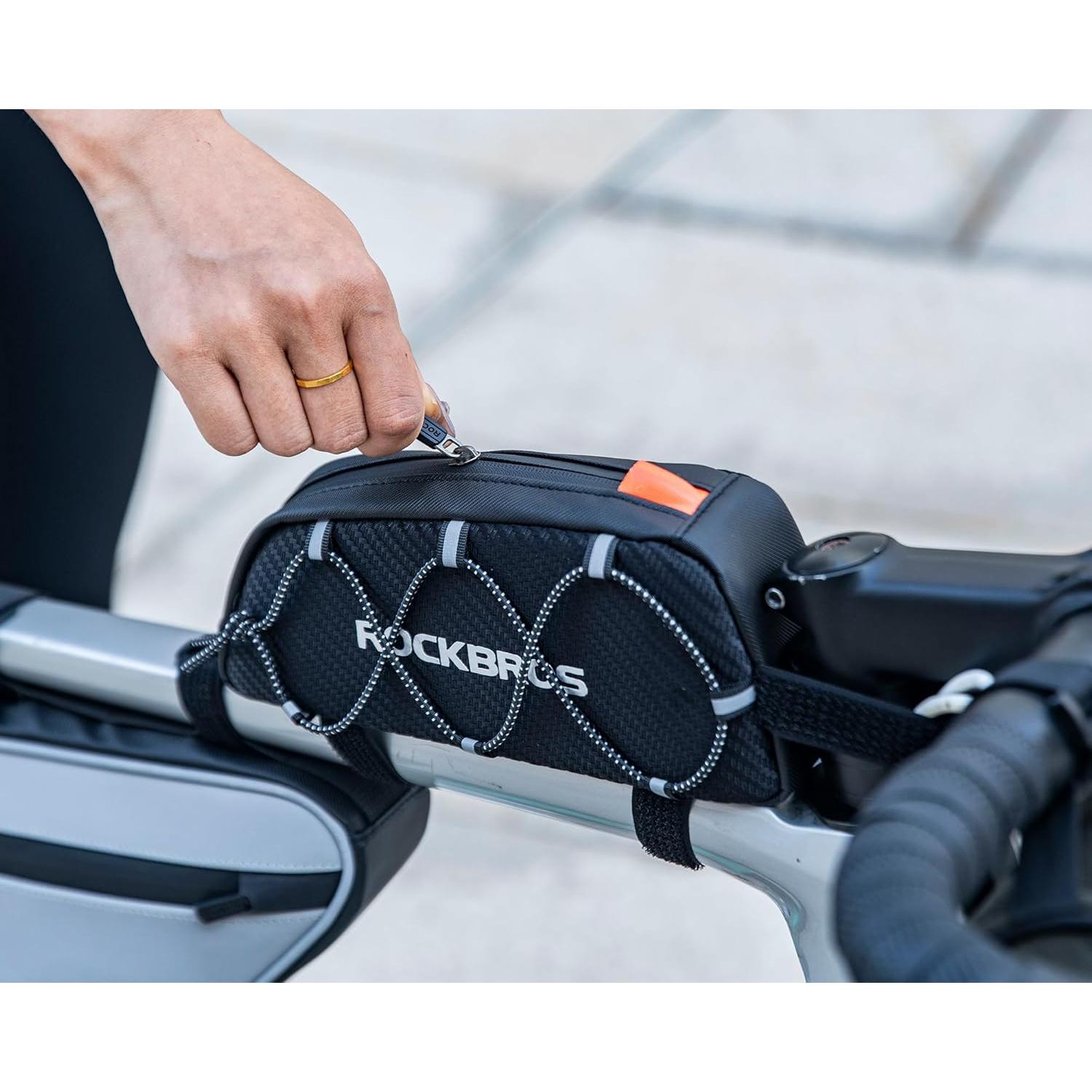 Bolsa de Tubo Superior ROCKBROS para Bicicleta 1L Impermeable