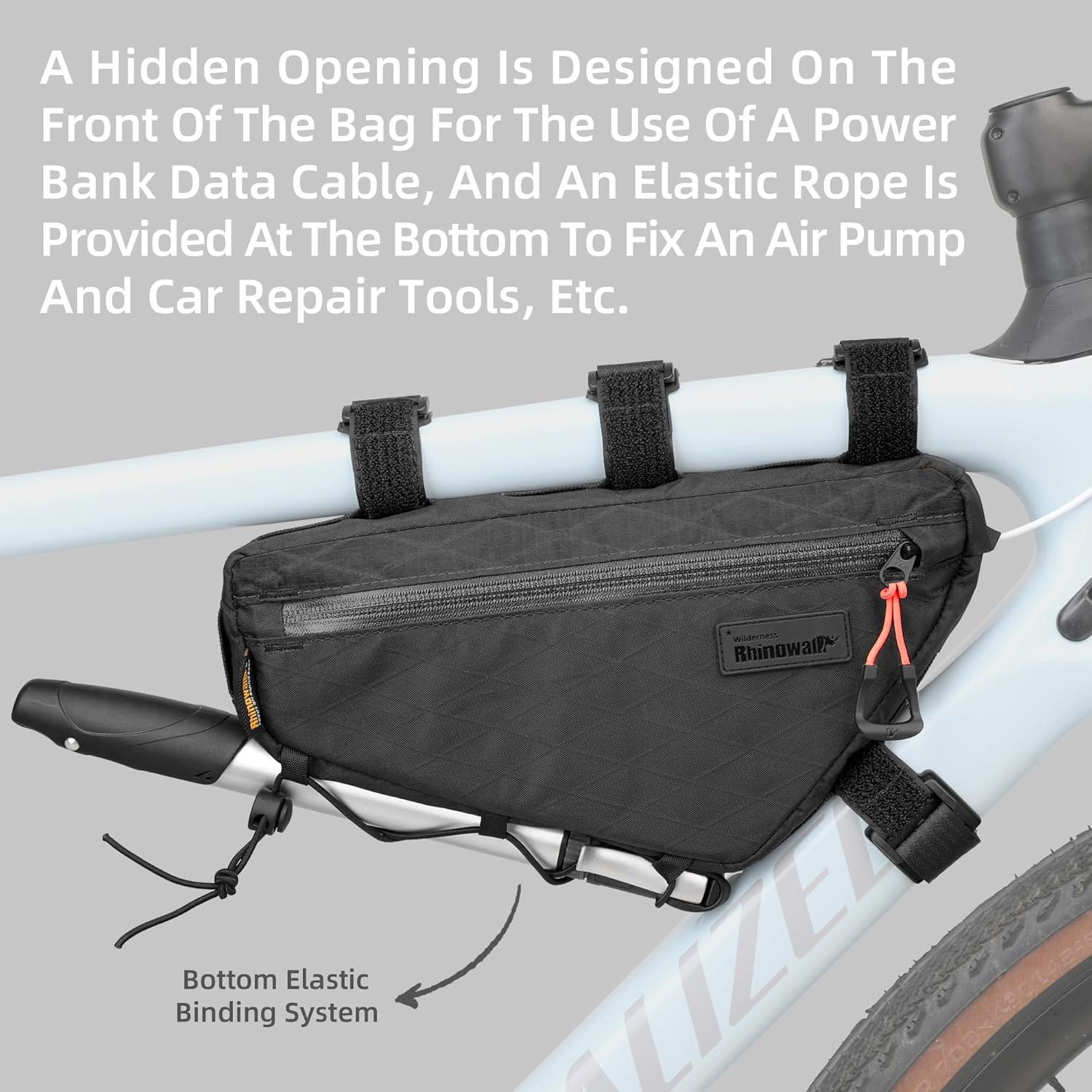 Bolsa de Marco de Bicicleta Abamita BHD0016 1.7L Negra