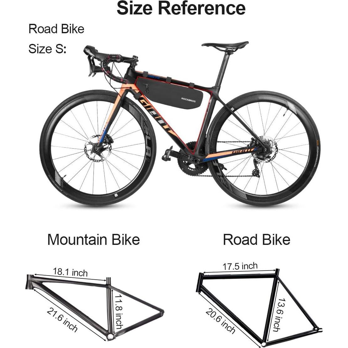 Bolsa de Marco de Bicicleta ROCKBROS 3L Impermeable Negra