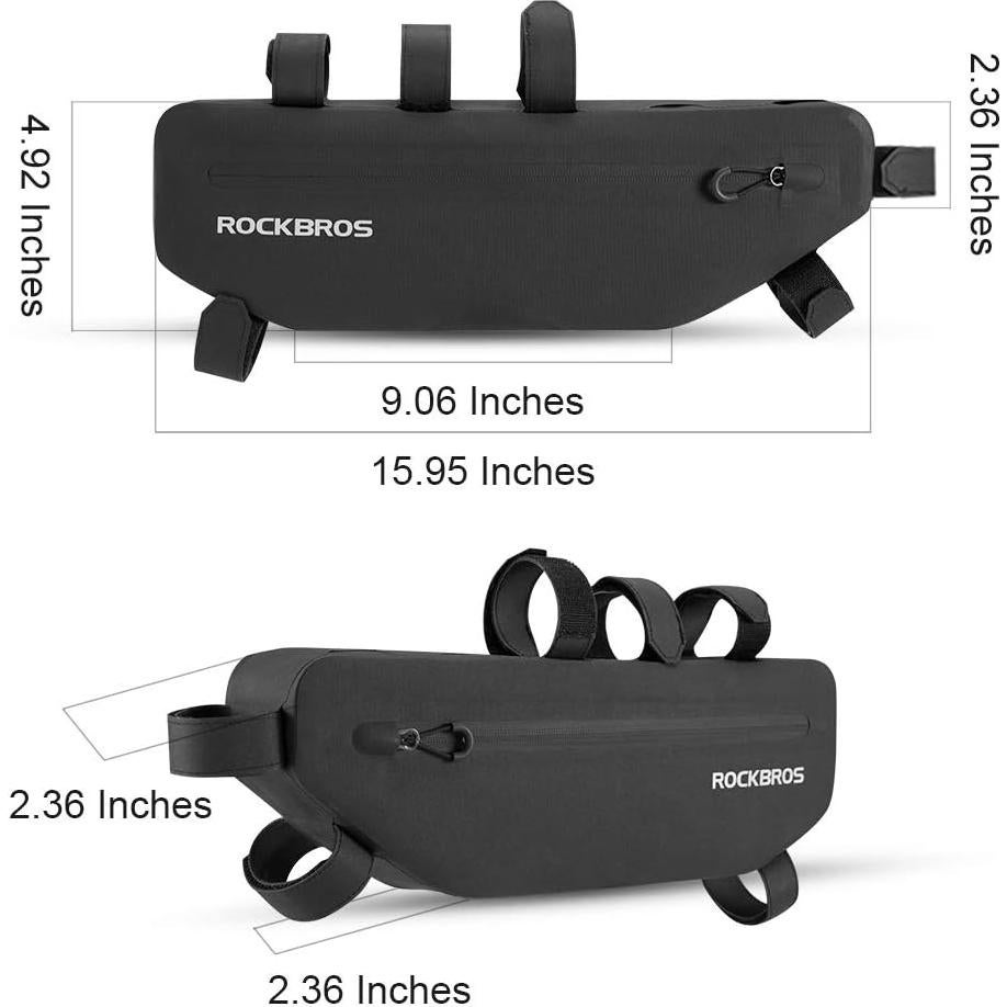 Bolsa de Marco de Bicicleta ROCKBROS 3L Impermeable Negra