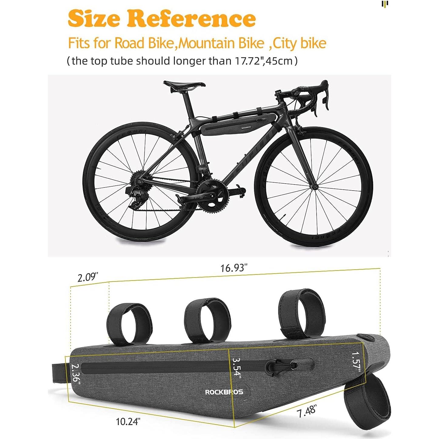 Bolsa Triangular Impermeable ROCKBROS 1.5L para Bicicleta