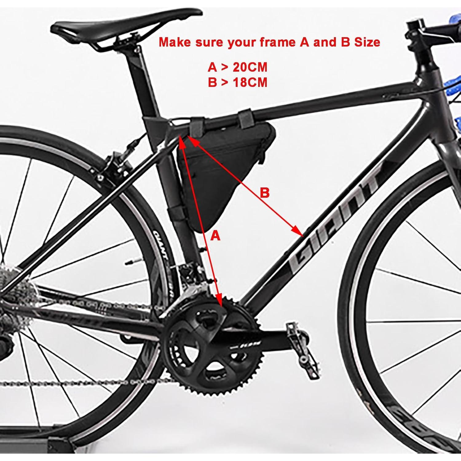 Bolsa de Marco de Bicicleta COTOUXKER Pequeña Negra 0.059 kg