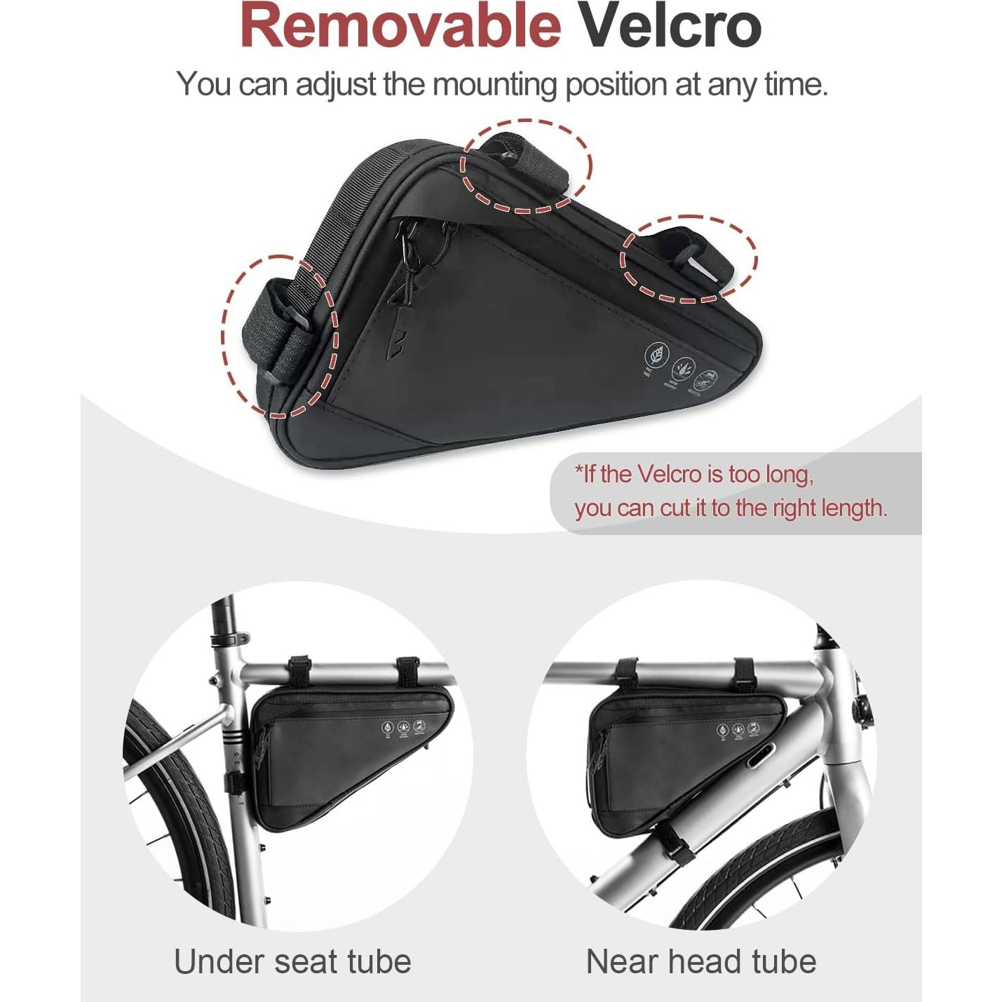 Bolsa Triangular para Marco de Bicicleta Danuosie 2L Impermeable