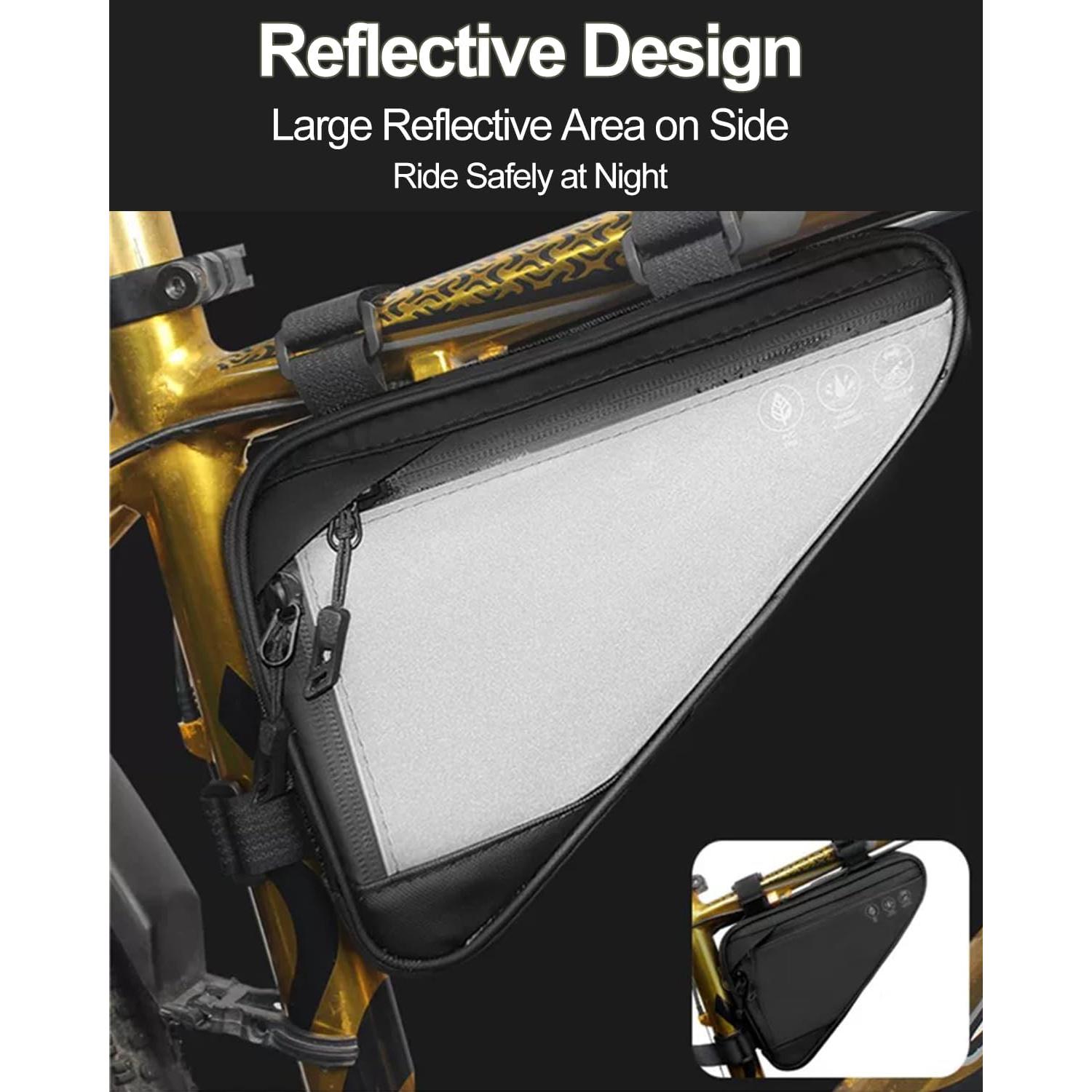 Bolsa Triangular para Marco de Bicicleta Danuosie 2L Impermeable