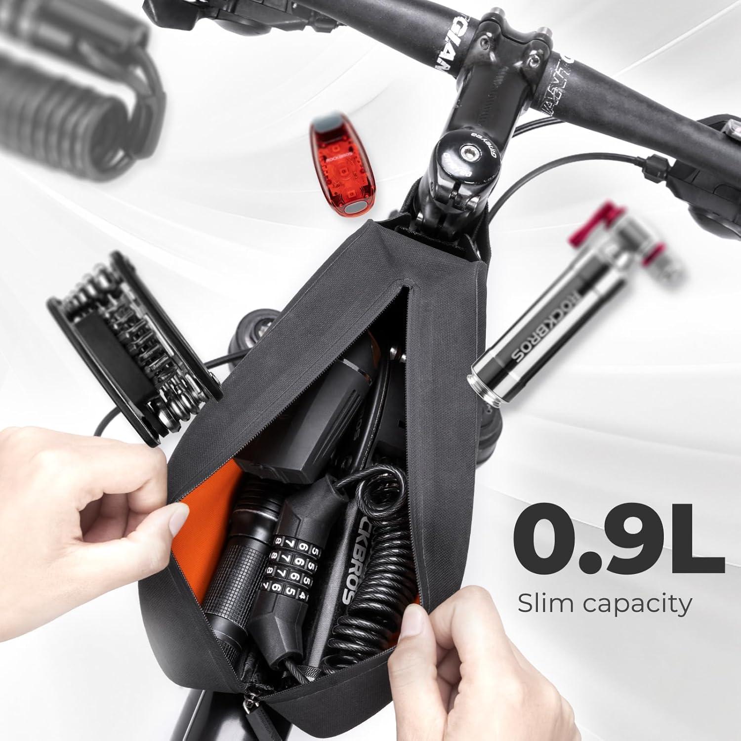 Bolsa de marco ROCKBROS impermeable 0.9L para bicicleta