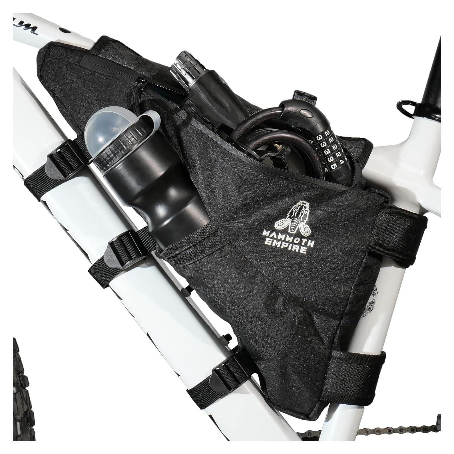 Bolsa de Bicicleta Triangular Resistente al Agua - Negro