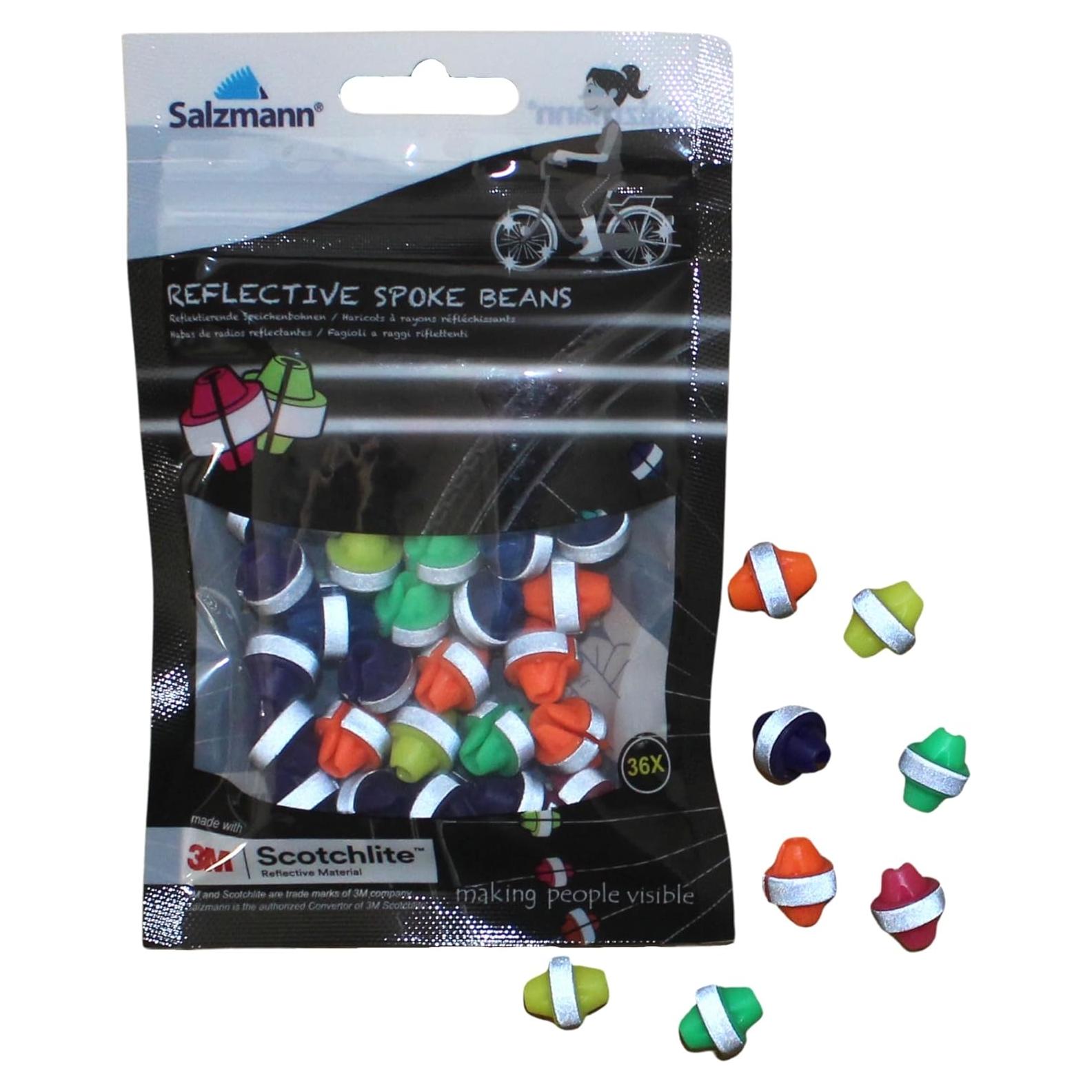 Perlas Reflectantes para Radio de Bicicleta Salzmann - 36 Piezas