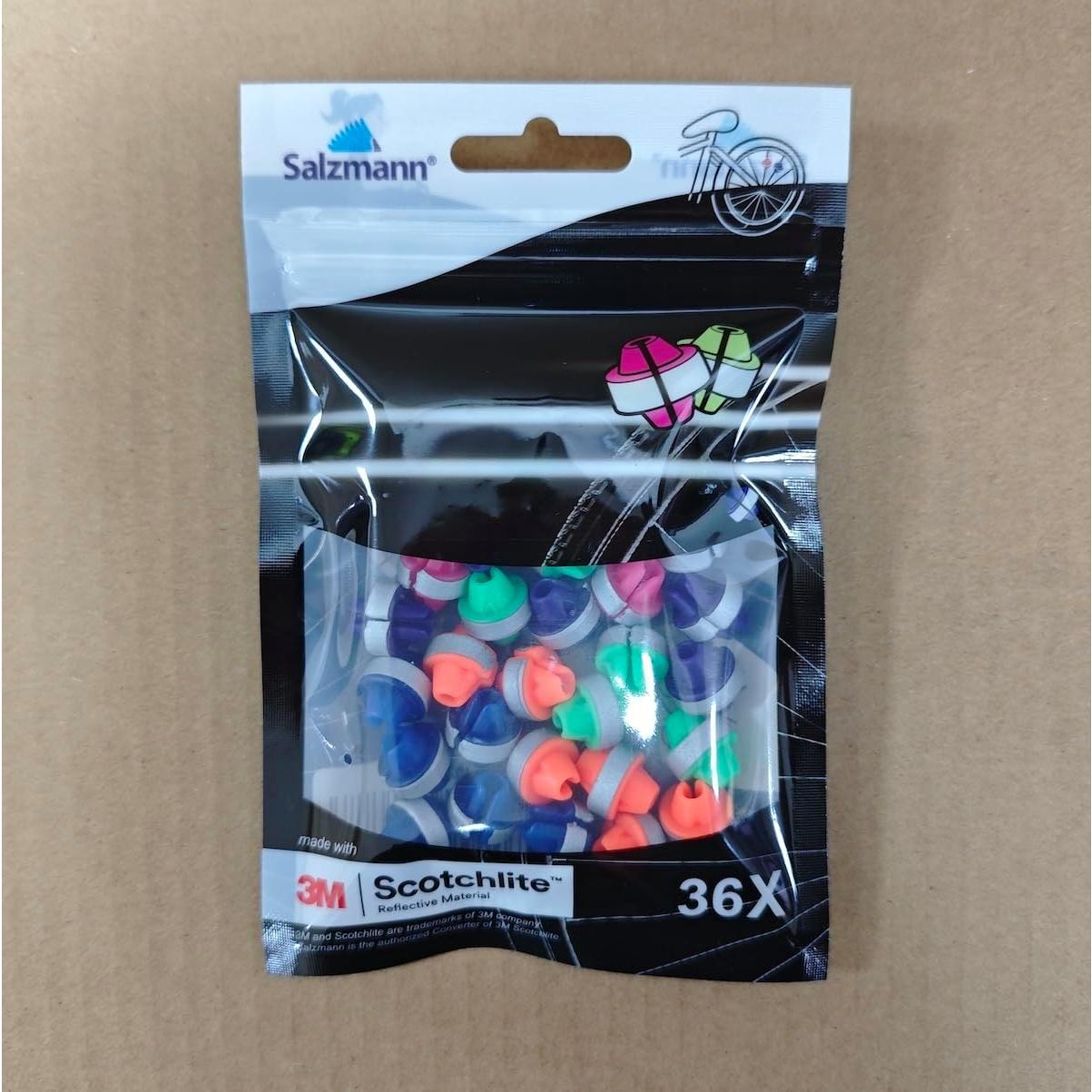 Perlas Reflectantes para Radio de Bicicleta Salzmann - 36 Piezas