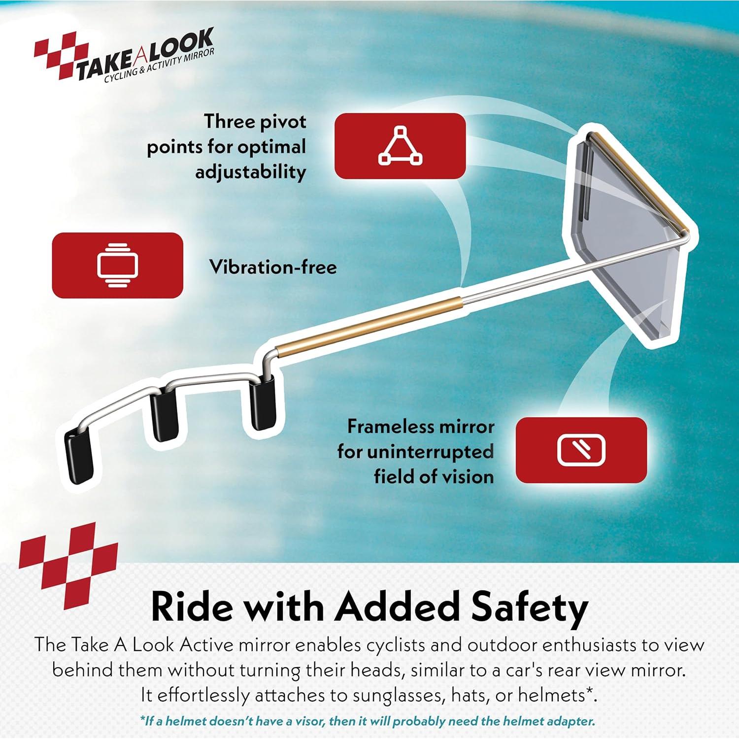 Espejo Retrovisor para Ciclismo TOMA UN VISTAZO - Ajustable