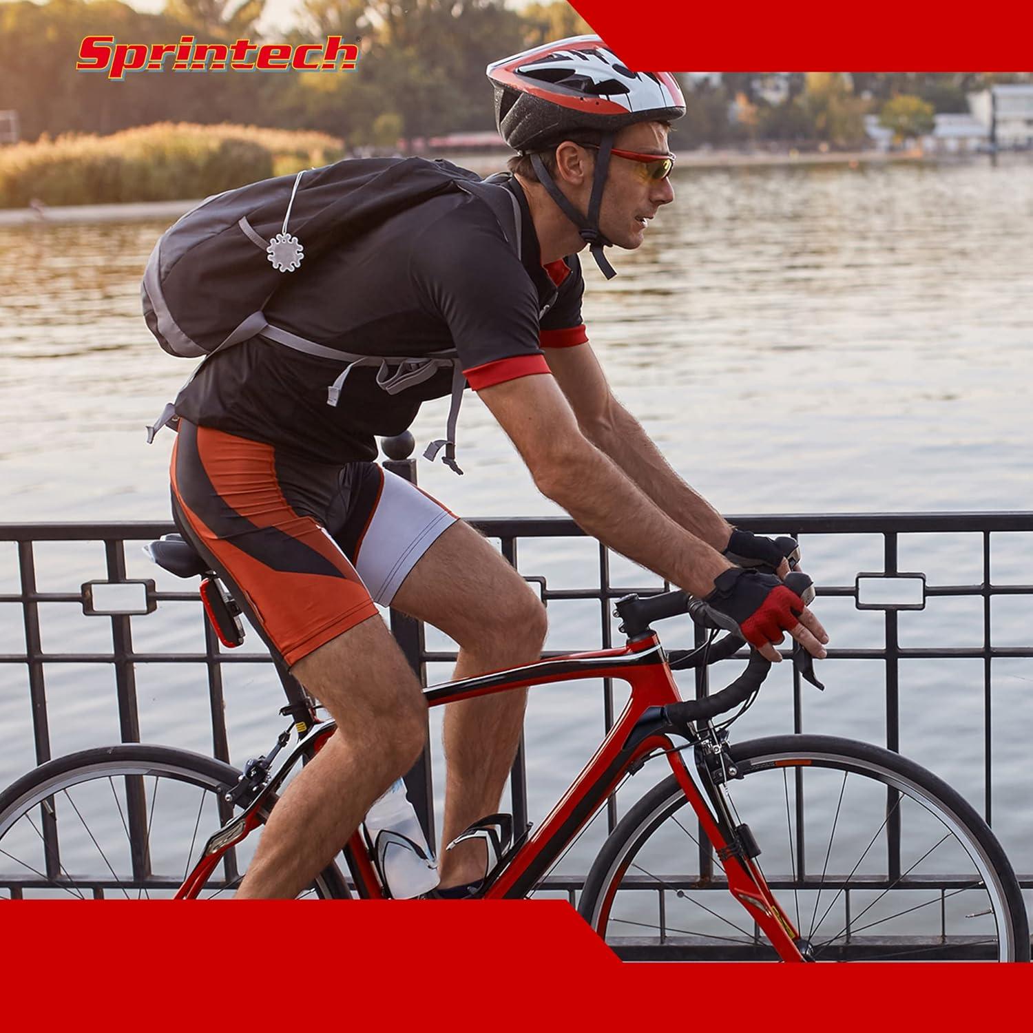 Espejo Convexo para Bicicleta Sprintech XL Negro - Montaje en Manillar