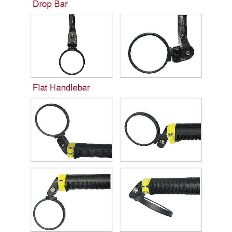 Espejo de Bicicleta Hafny HF-MR083 Ajustable 62mm Negro