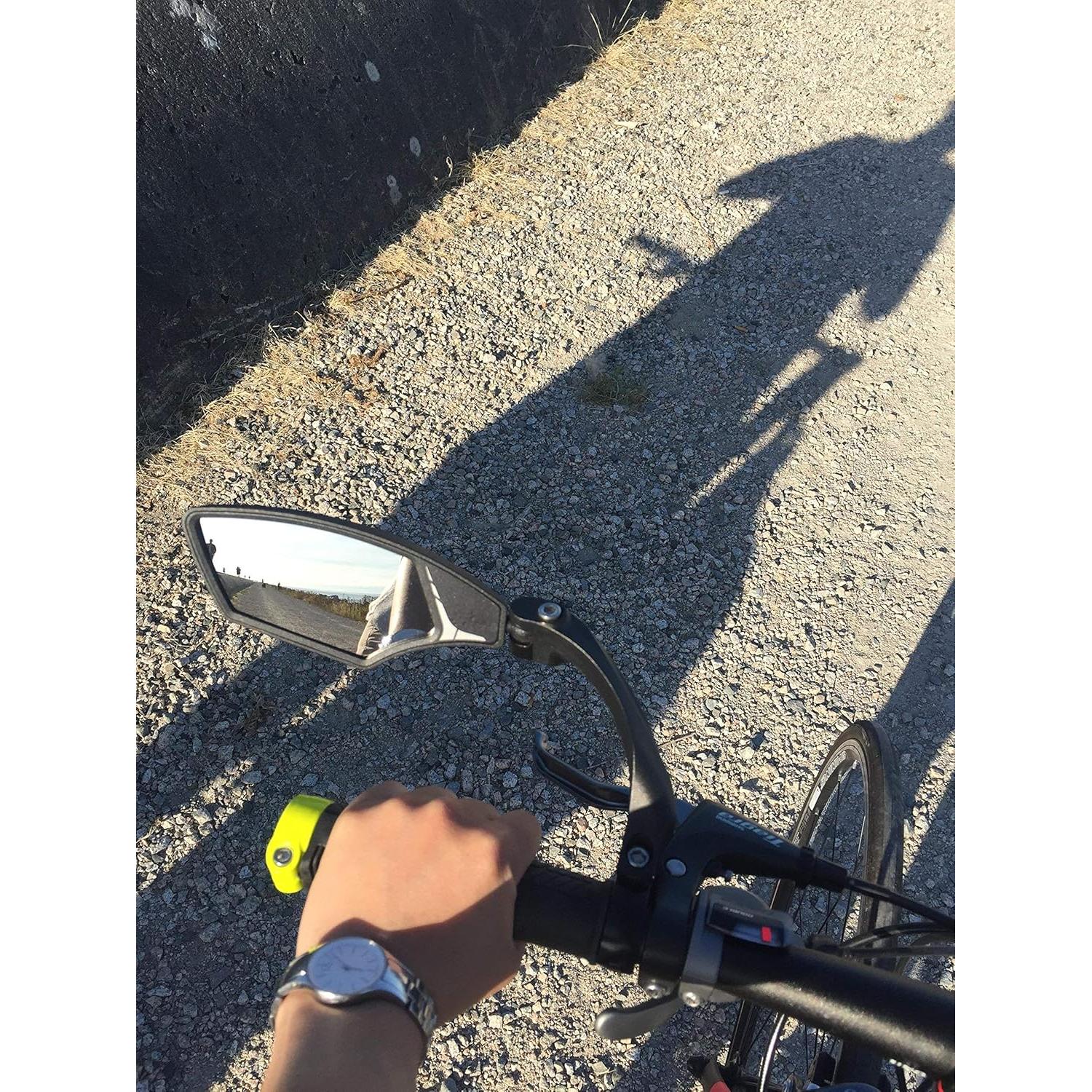 Espejo de Manillar Hafny HF-MR095 - Vidrio HD Ajustable 360°