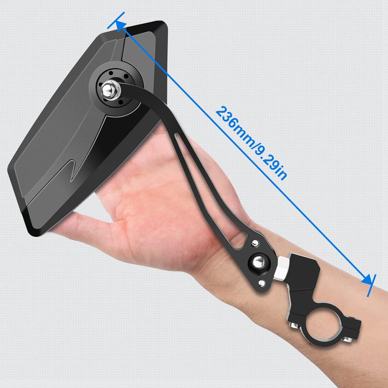 Espejos Retrovisores de Bicicleta Diyife 2 Pcs Ajustables HD