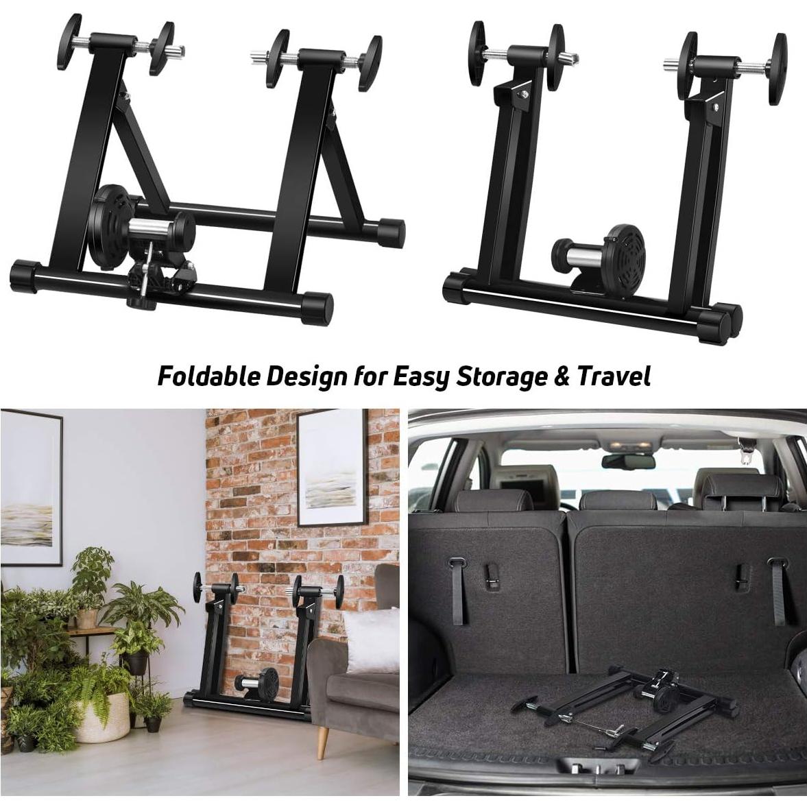 Entrenador de Bicicleta Goplus Plegable Magnético 26-28"