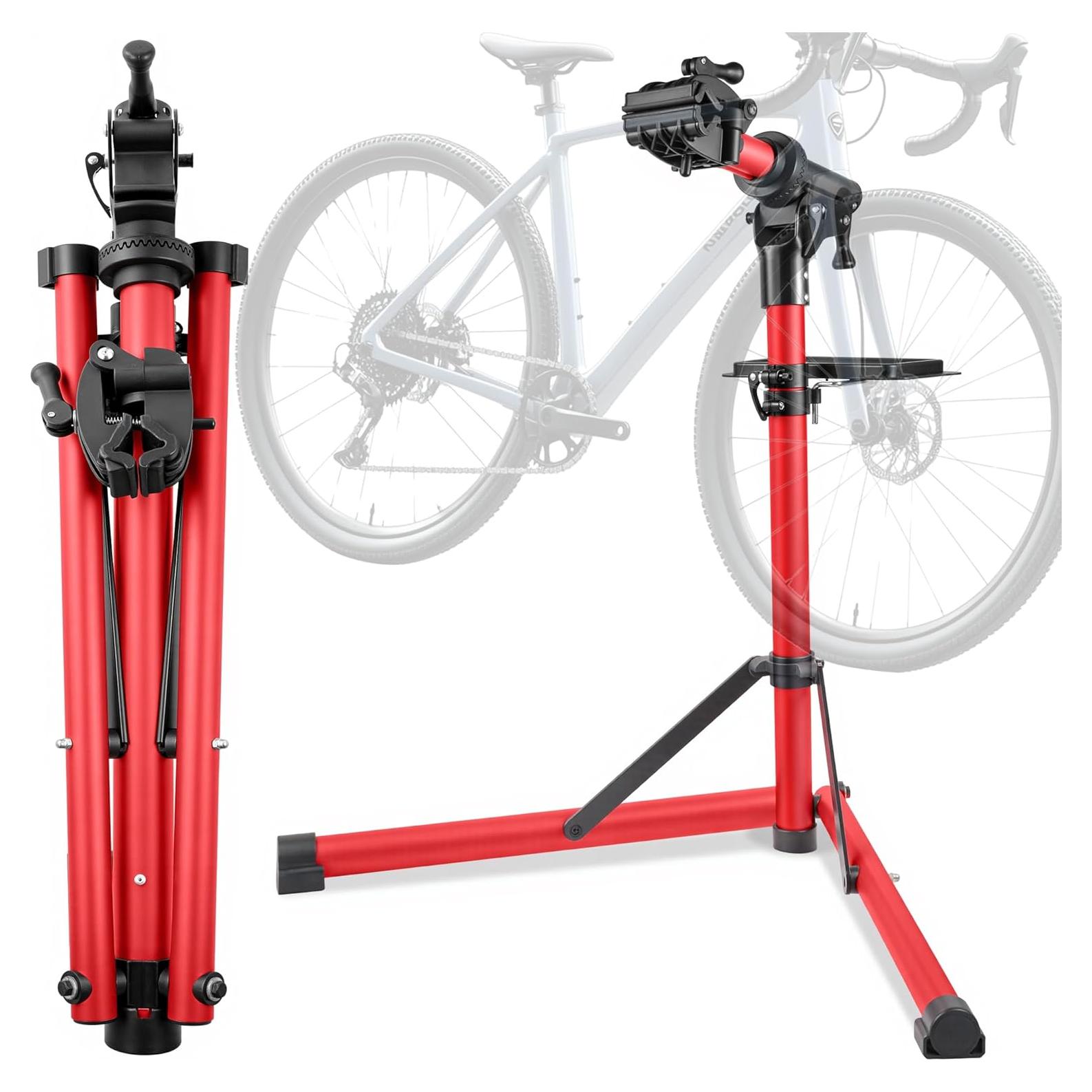Soporte de Reparación de Bicicletas GOEHNER Aluminio 50 kg Rojo
