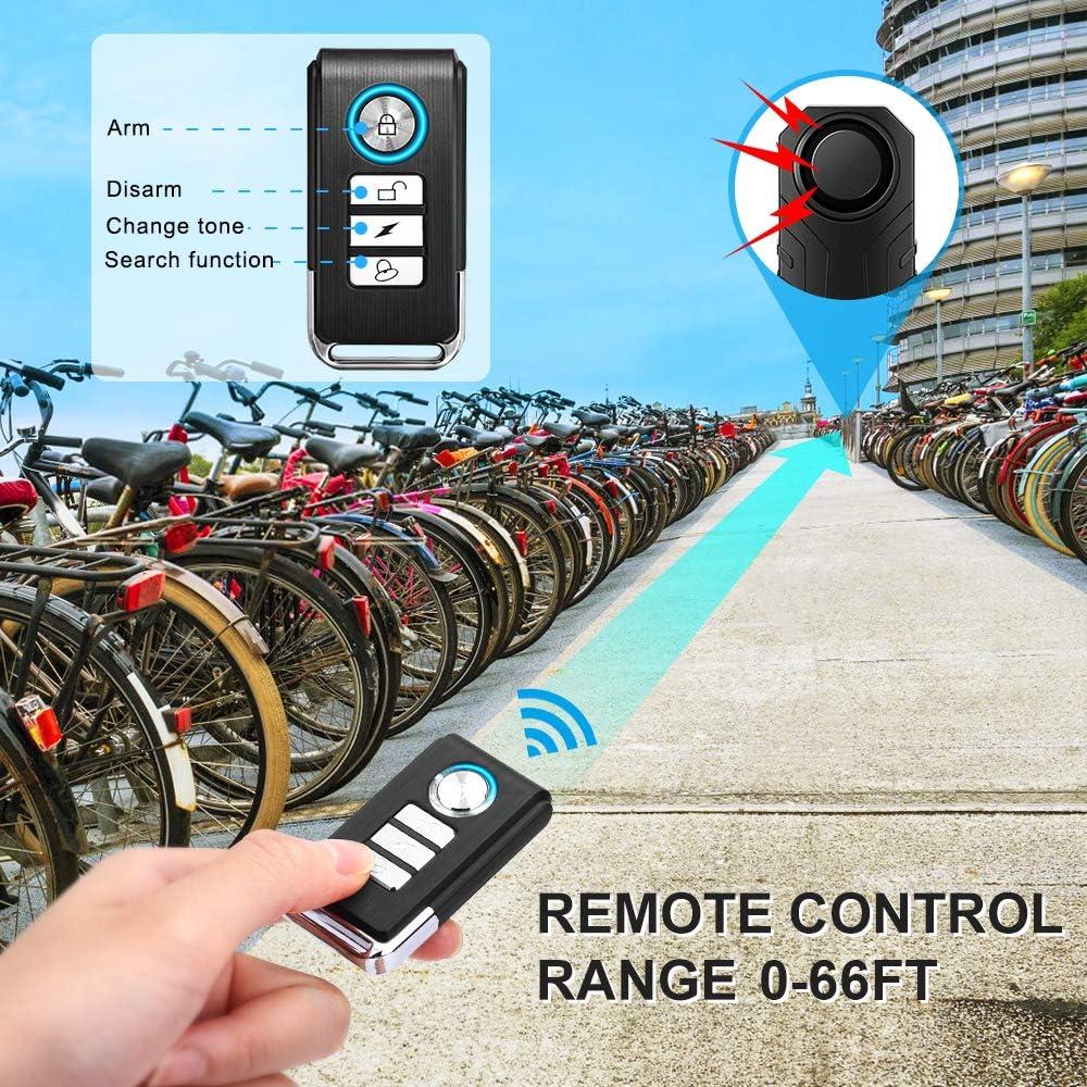 Alarma Antirrobo WSDCAM para Bicicleta 113dB Impermeable