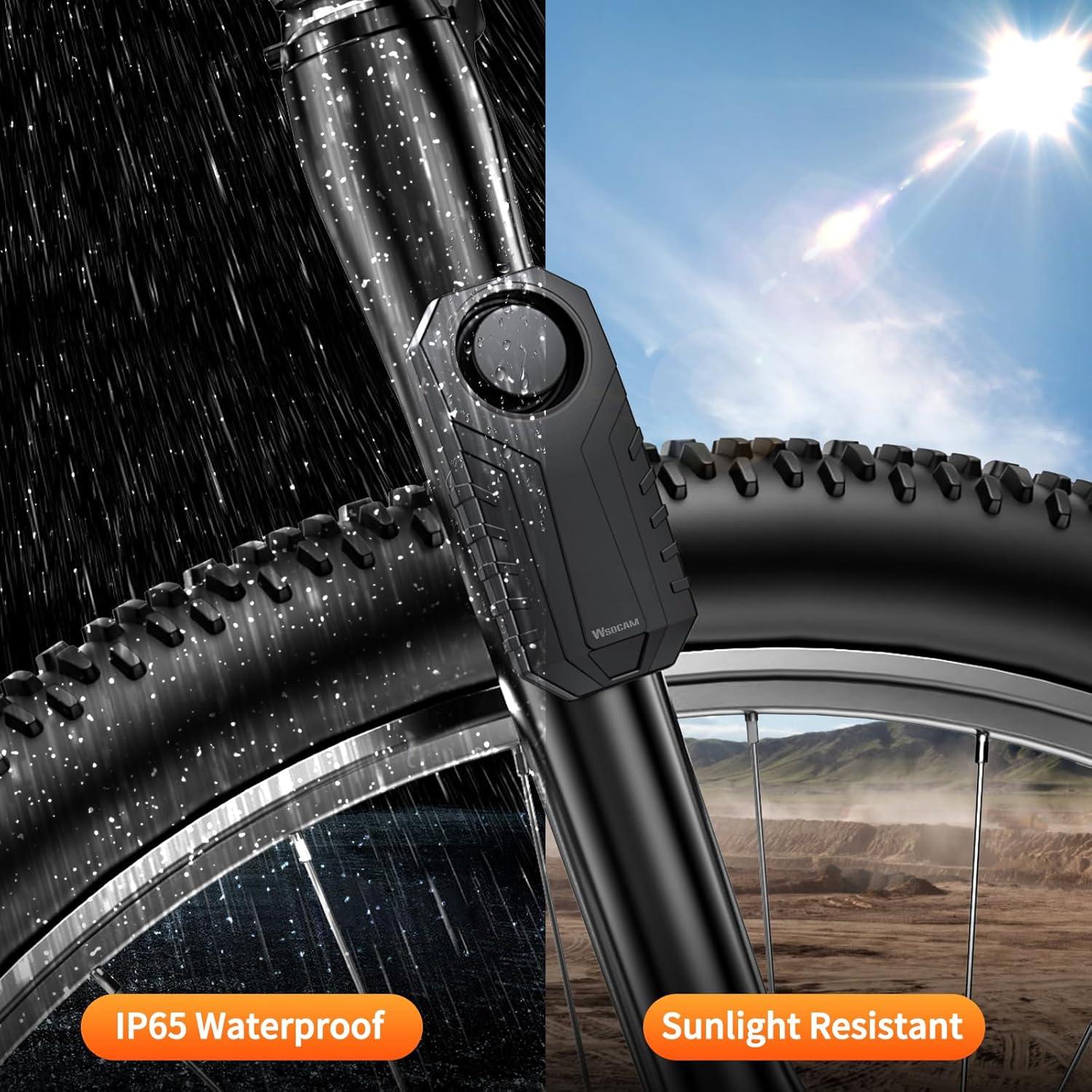 Alarma Inalámbrica para Bicicleta WSDCAM 113dB Recargable IP65
