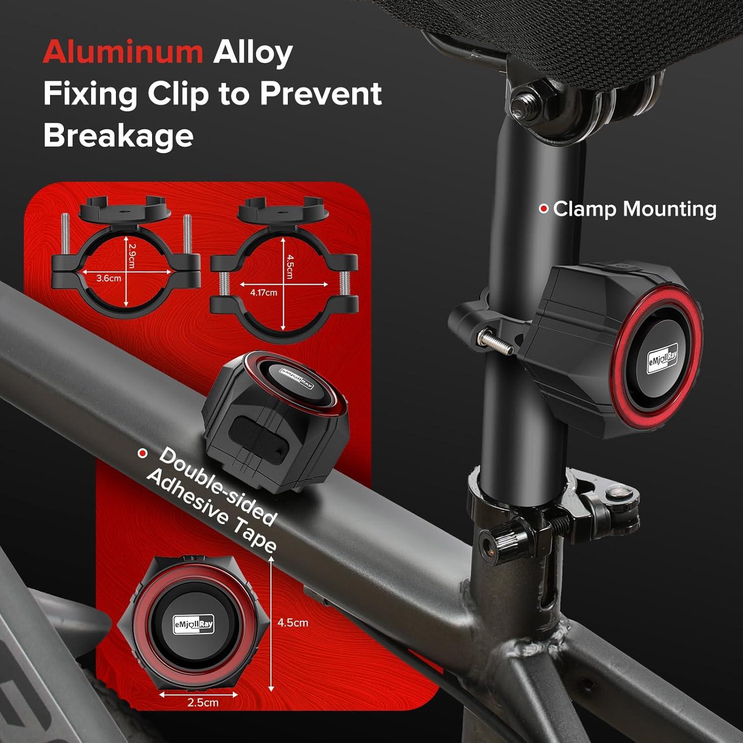 Alarma Inalámbrica para Bicicleta eMjollRay 110dB IP65