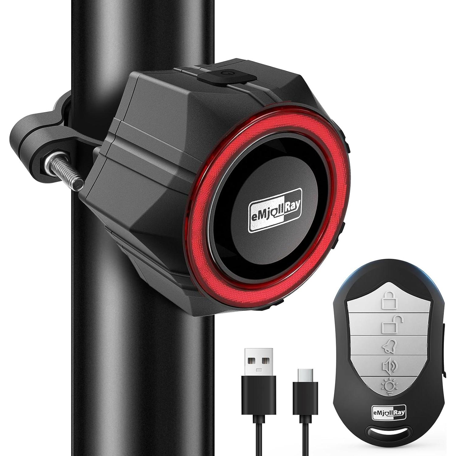 Alarma Inalámbrica para Bicicleta eMjollRay 110dB IP65