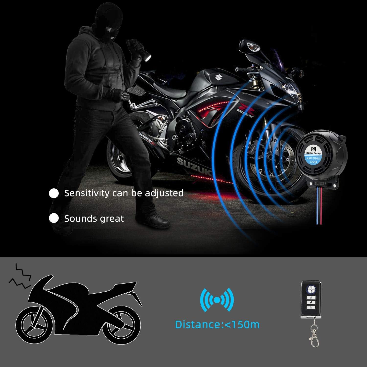 Sistema de Alarma para Motocicleta Rupse LARA08-A 125dB