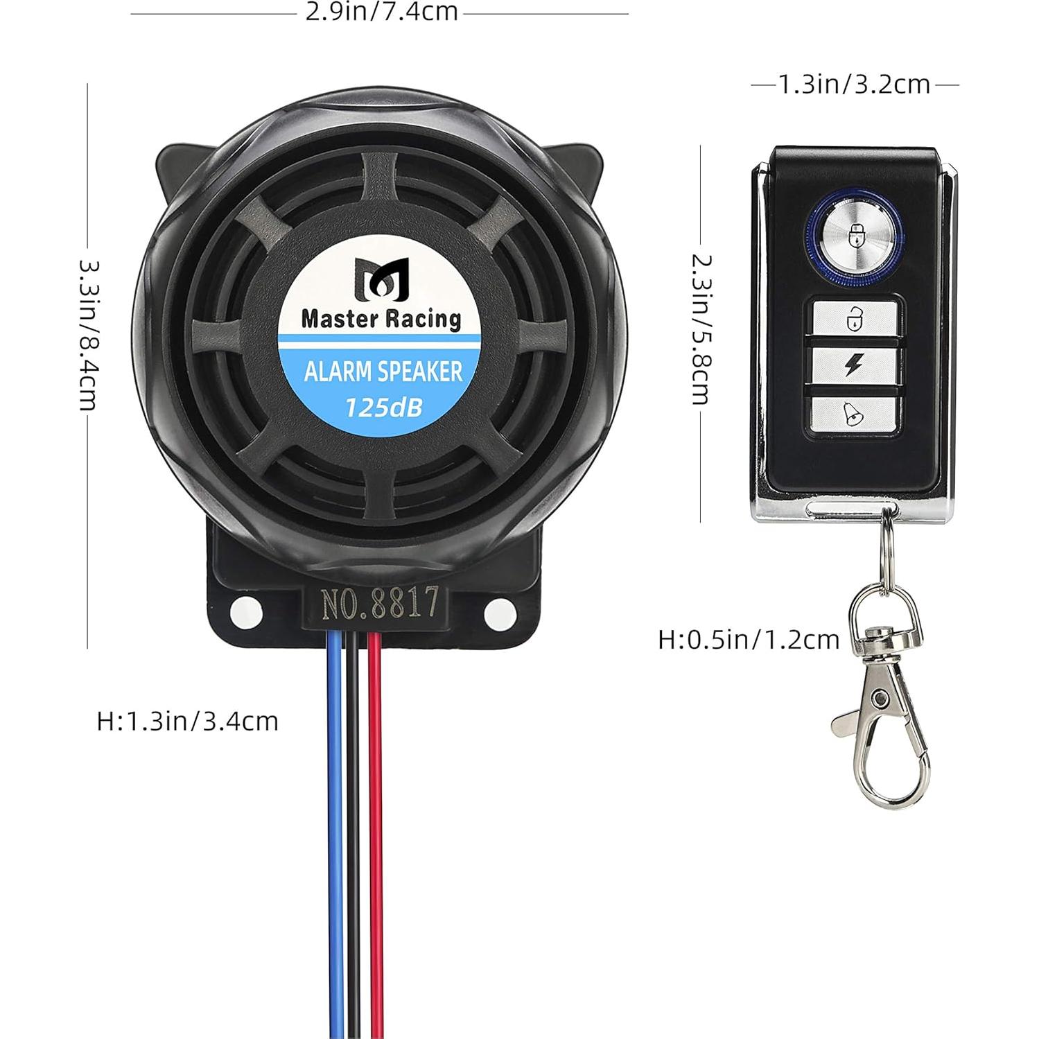Sistema de Alarma para Motocicleta Rupse LARA08-A 125dB