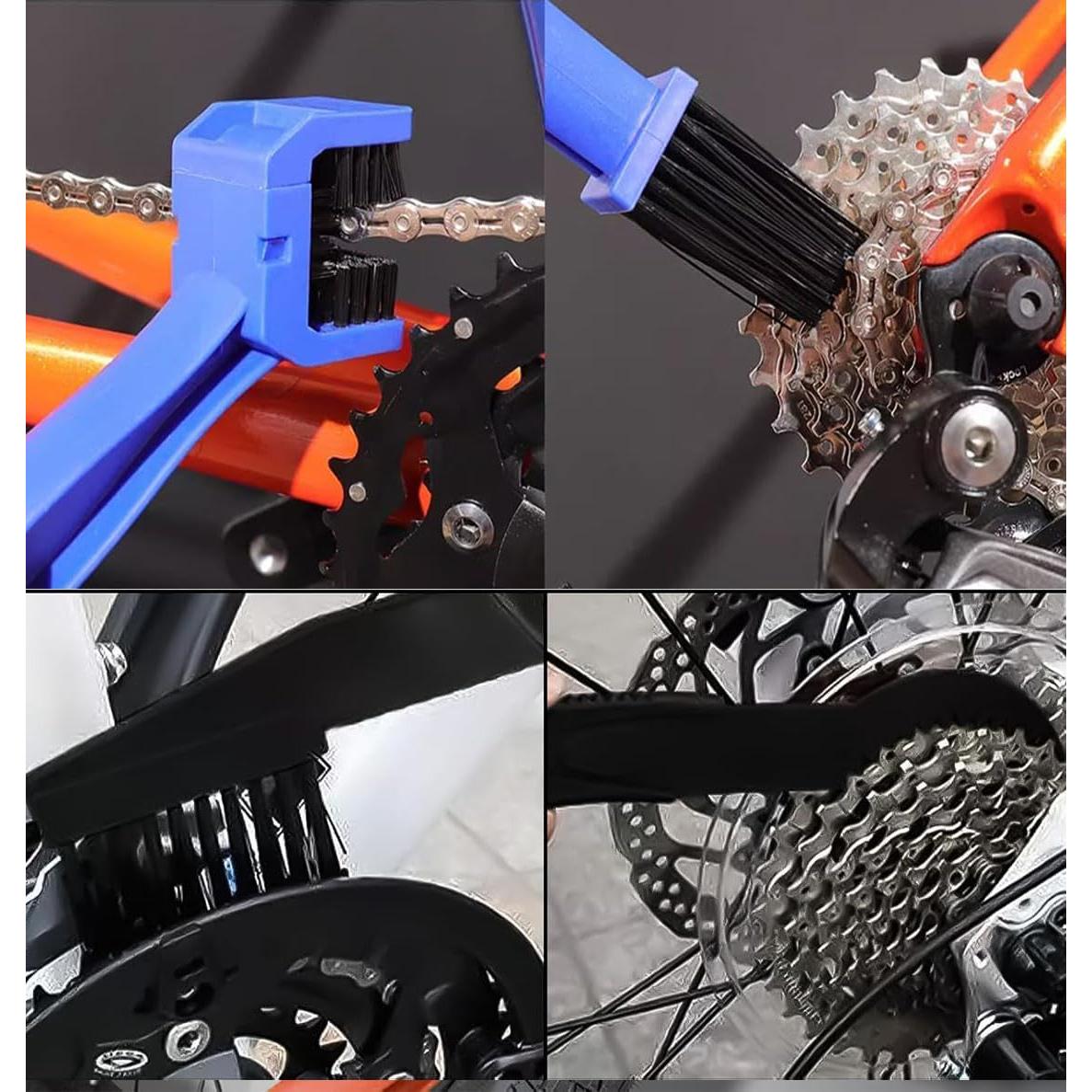 Kit de Limpieza de Cadena de Bicicleta Angjiny 5 Piezas