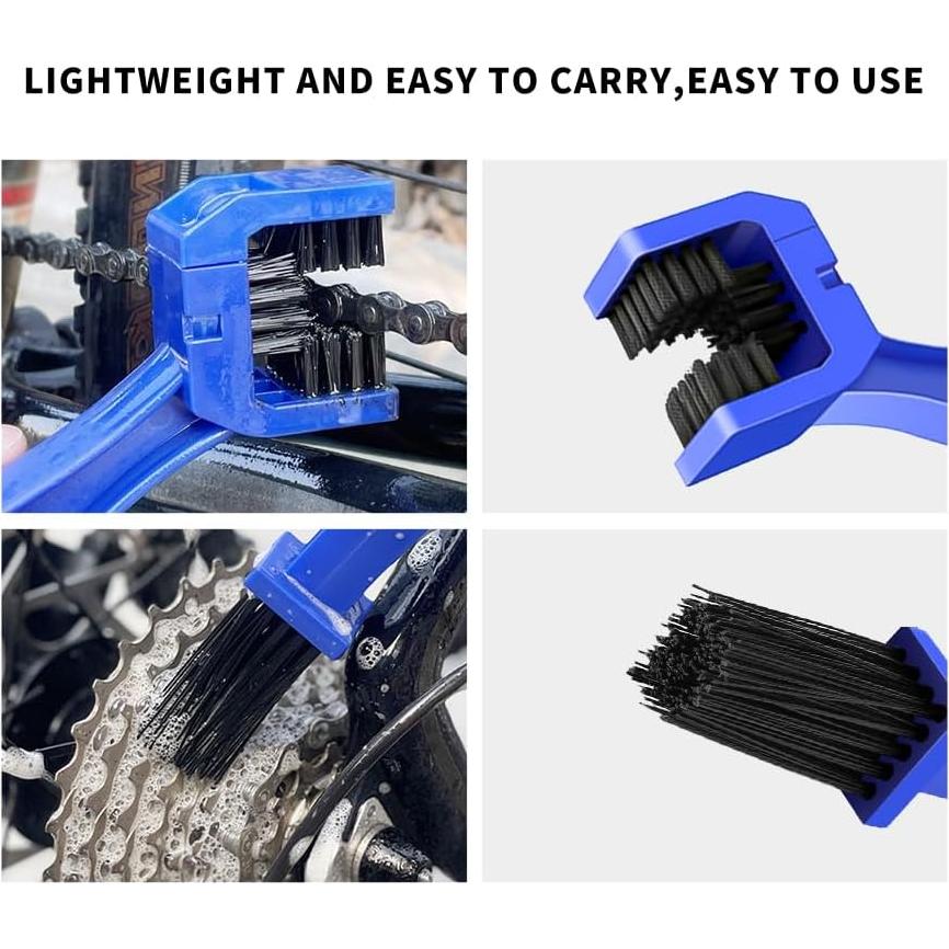 2 Cepillos Limpiadores de Cadena QUANFULTEC para Bicicleta y Motocicleta
