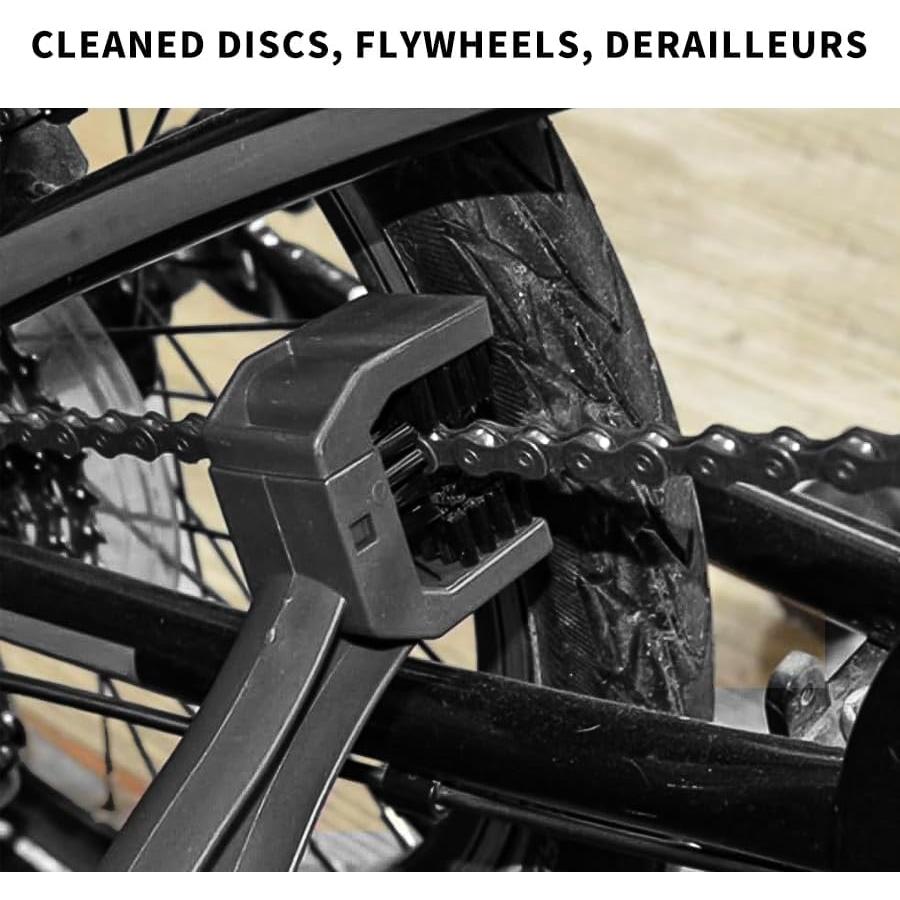 2 Cepillos Limpiadores de Cadena QUANFULTEC para Bicicleta y Motocicleta