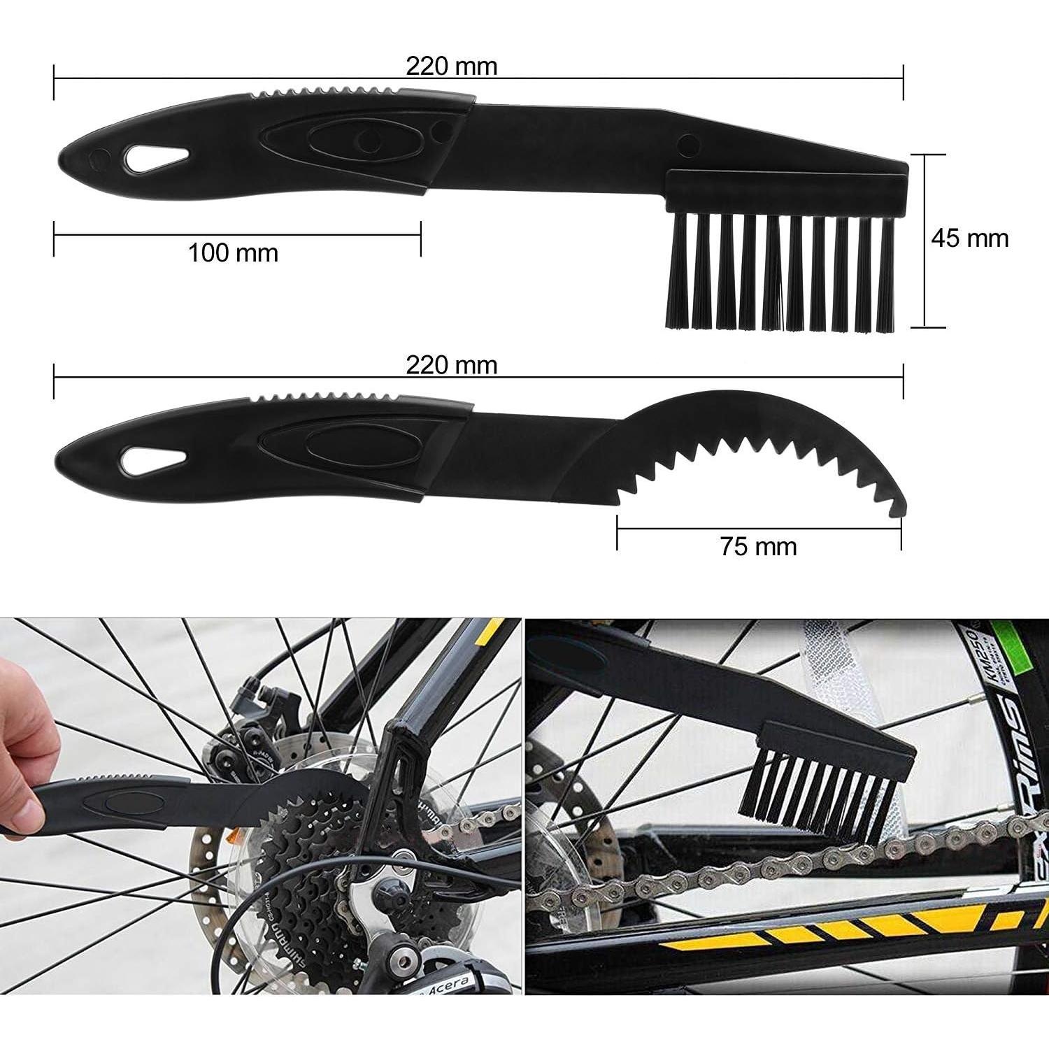 Kit de Limpieza de Bicicleta QKURT 9 Piezas - Cepillos y Accesorios