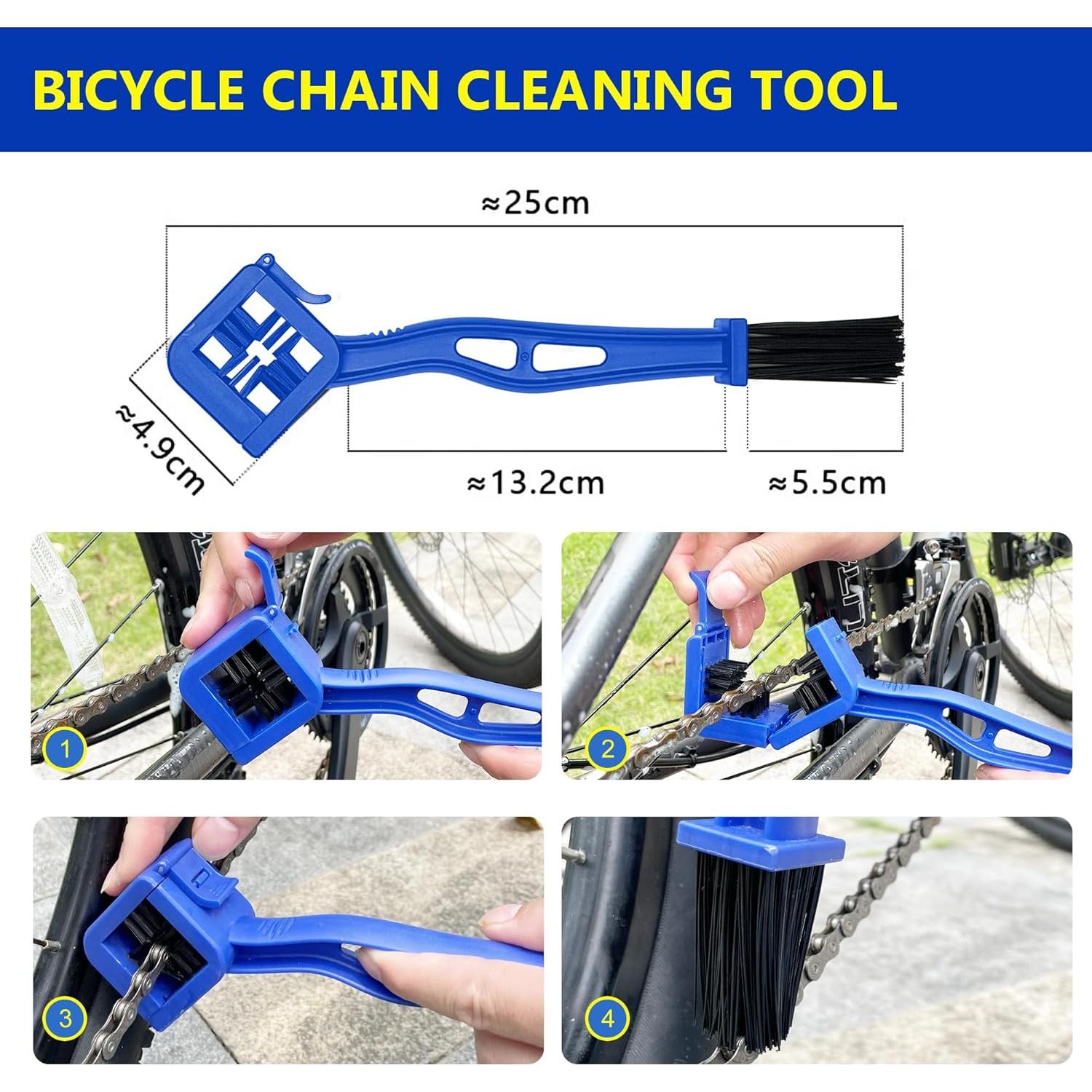 Juego de Cepillos de Limpieza de Bicicleta YIMAX - 7 Piezas