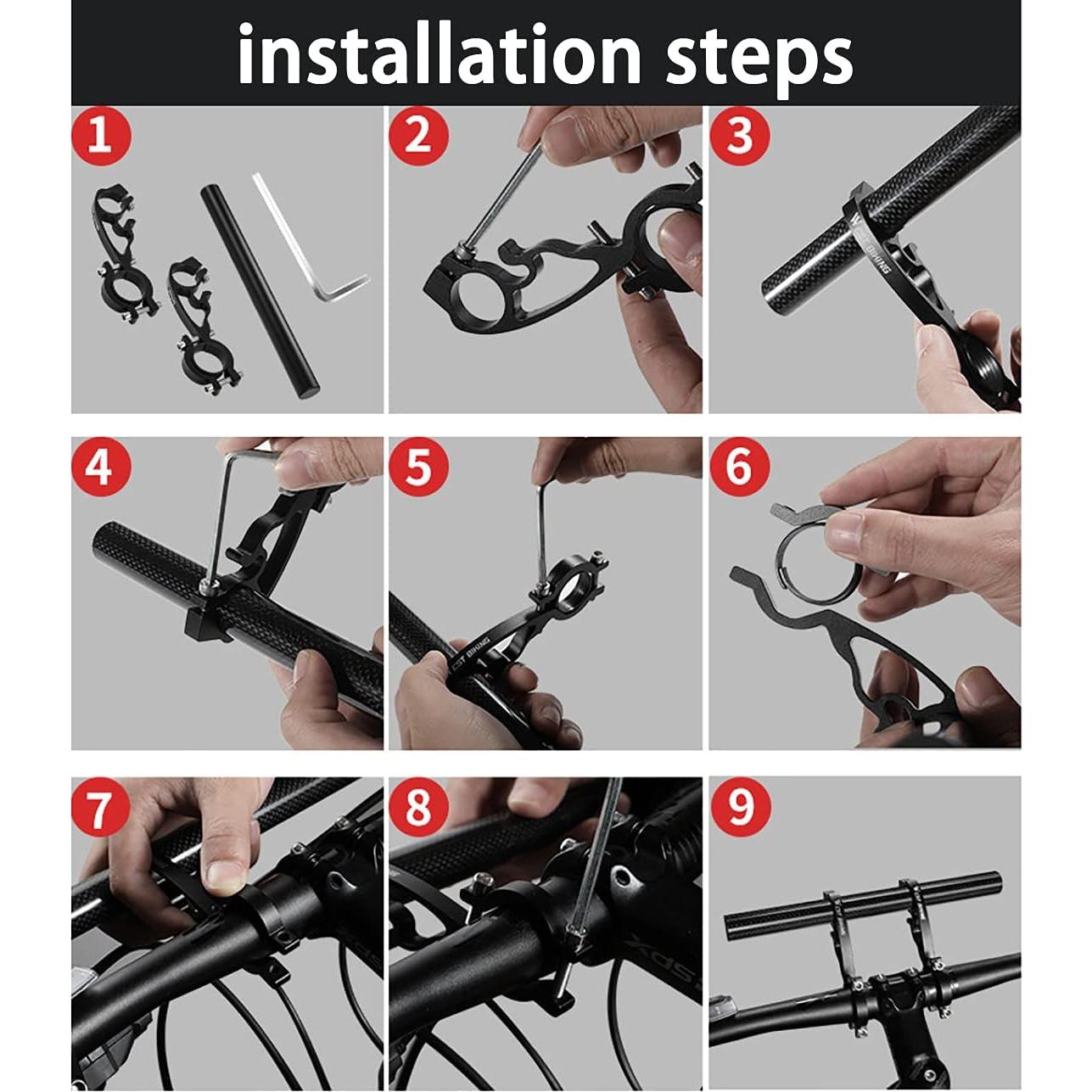 Extensor de Manillares Doble XNX 30cm para Bicicleta