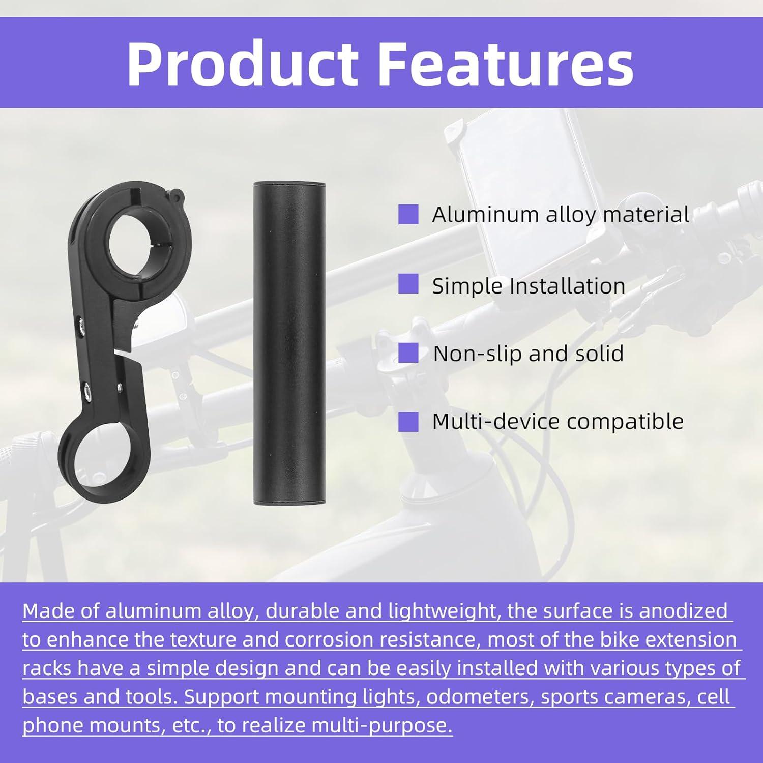 Extensor de Manillar de Bicicleta LJZP 10cm y 30cm Aluminio