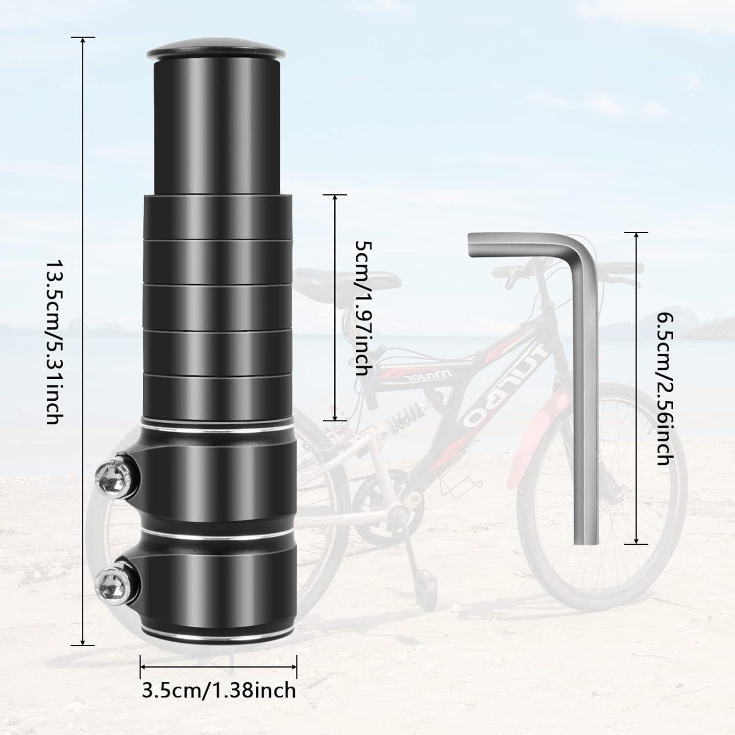 Extensor de Manillar de Bicicleta Sweetone 13.46 cm Ajustable