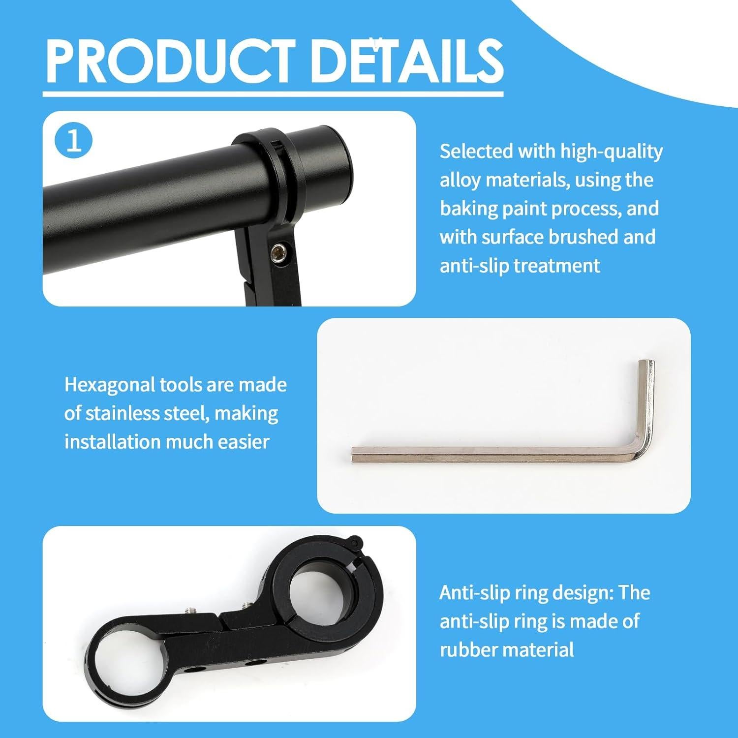 Extensor de Manillar de Bicicleta OMASUNB CYS - Aluminio 14.1cm