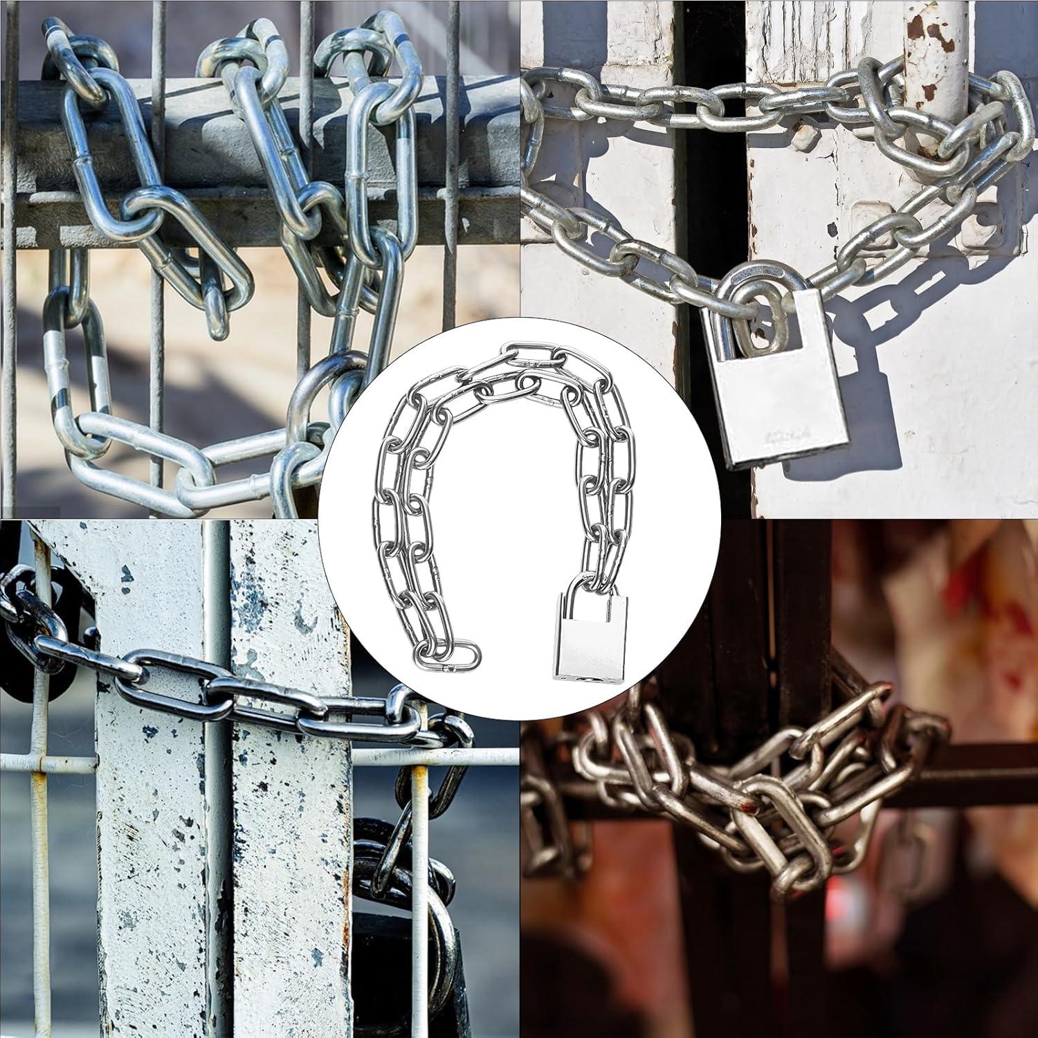 Candado de Cadena de Seguridad Zxglxinyao 80cm Acero Inoxidable