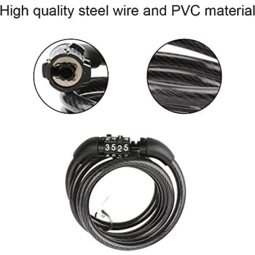 Candado de Combinación YEEKIDAIJ 0.17 kg para Bicicleta y Motocicleta