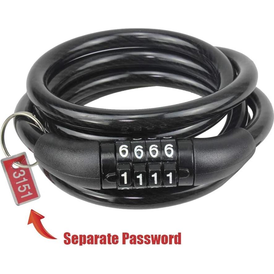 Candado de Cable Seway 1.2m x 8mm para Scooter M365