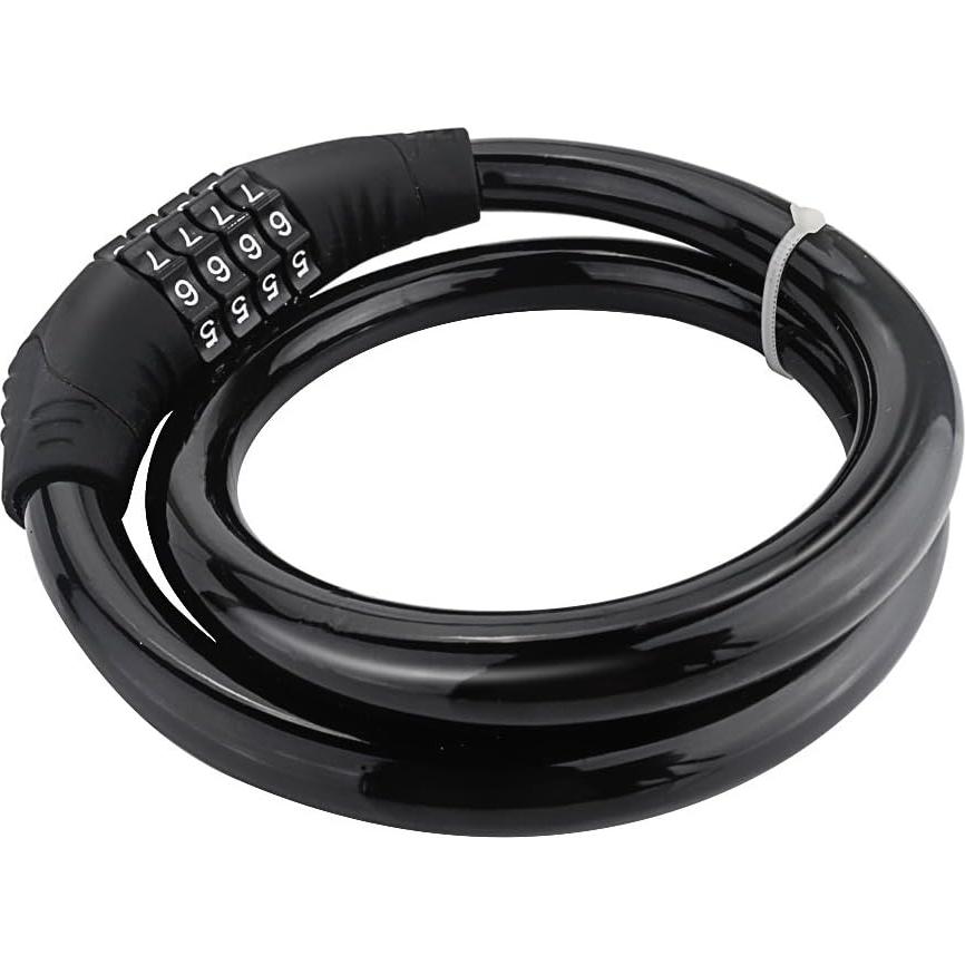 Candado de Bicicleta Sanwo SG0086BK Combinación 4 Dígitos 0.6m