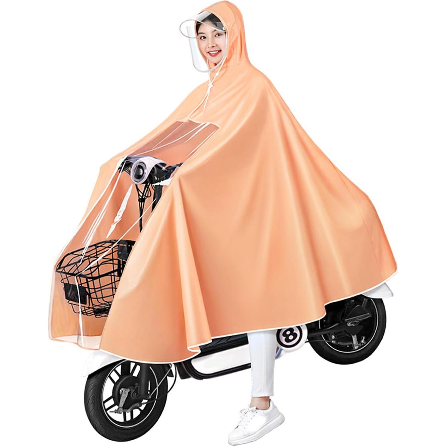 Poncho de Lluvia Impermeable HAOHIZE para Scooter y Bicicleta