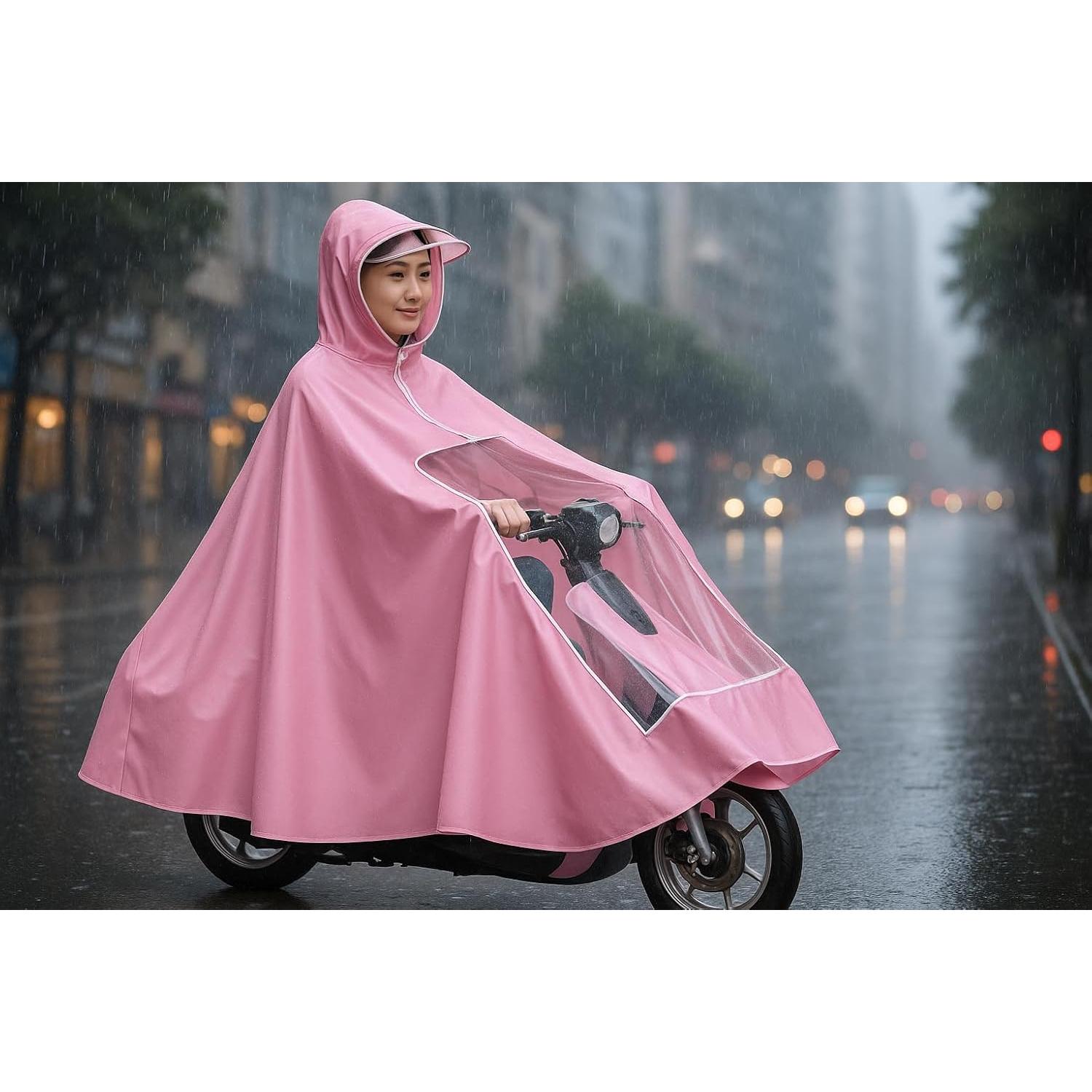 Poncho de Lluvia Alomejor 3XL Reutilizable para Bicicletas