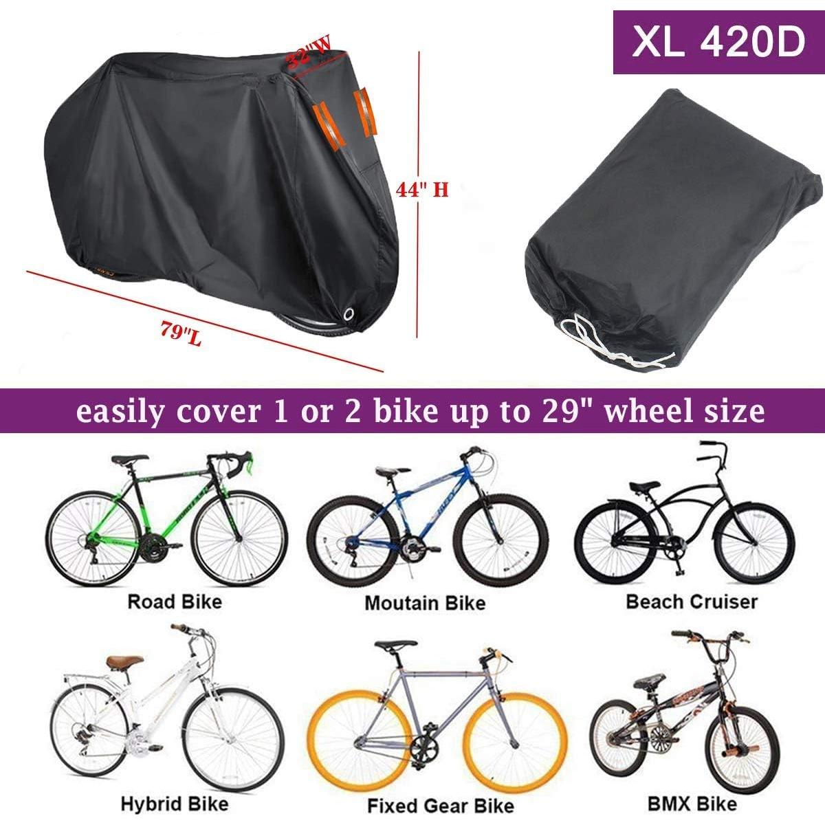 Funda Impermeable para Bicicleta Indeedbuy XL 1-2 Bicicletas