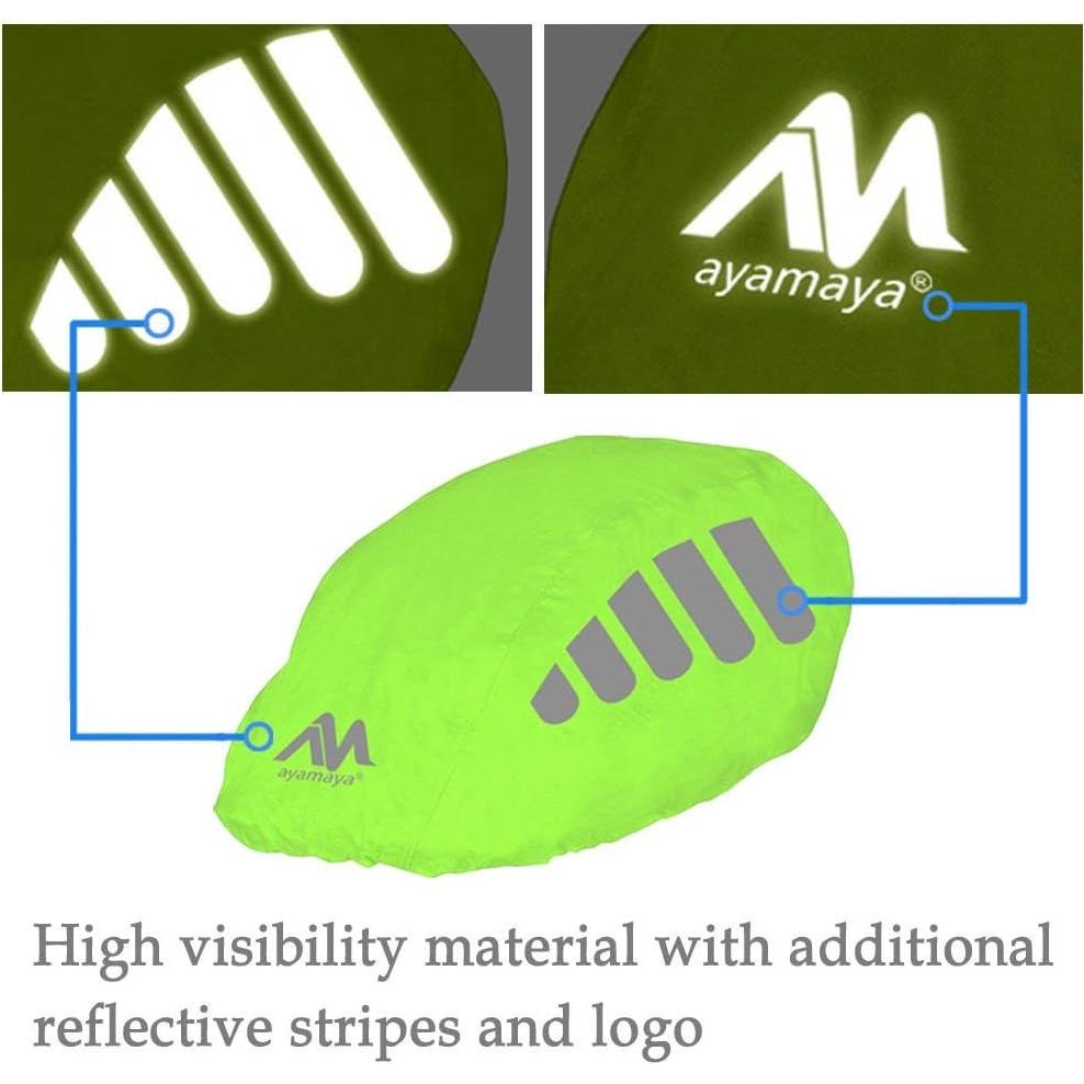 Cubierta Impermeable para Casco de Bicicleta AYAMAYA Mediana