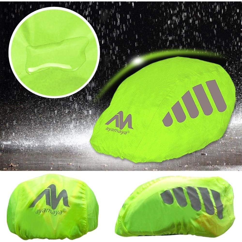 Cubierta Impermeable para Casco de Bicicleta AYAMAYA Mediana