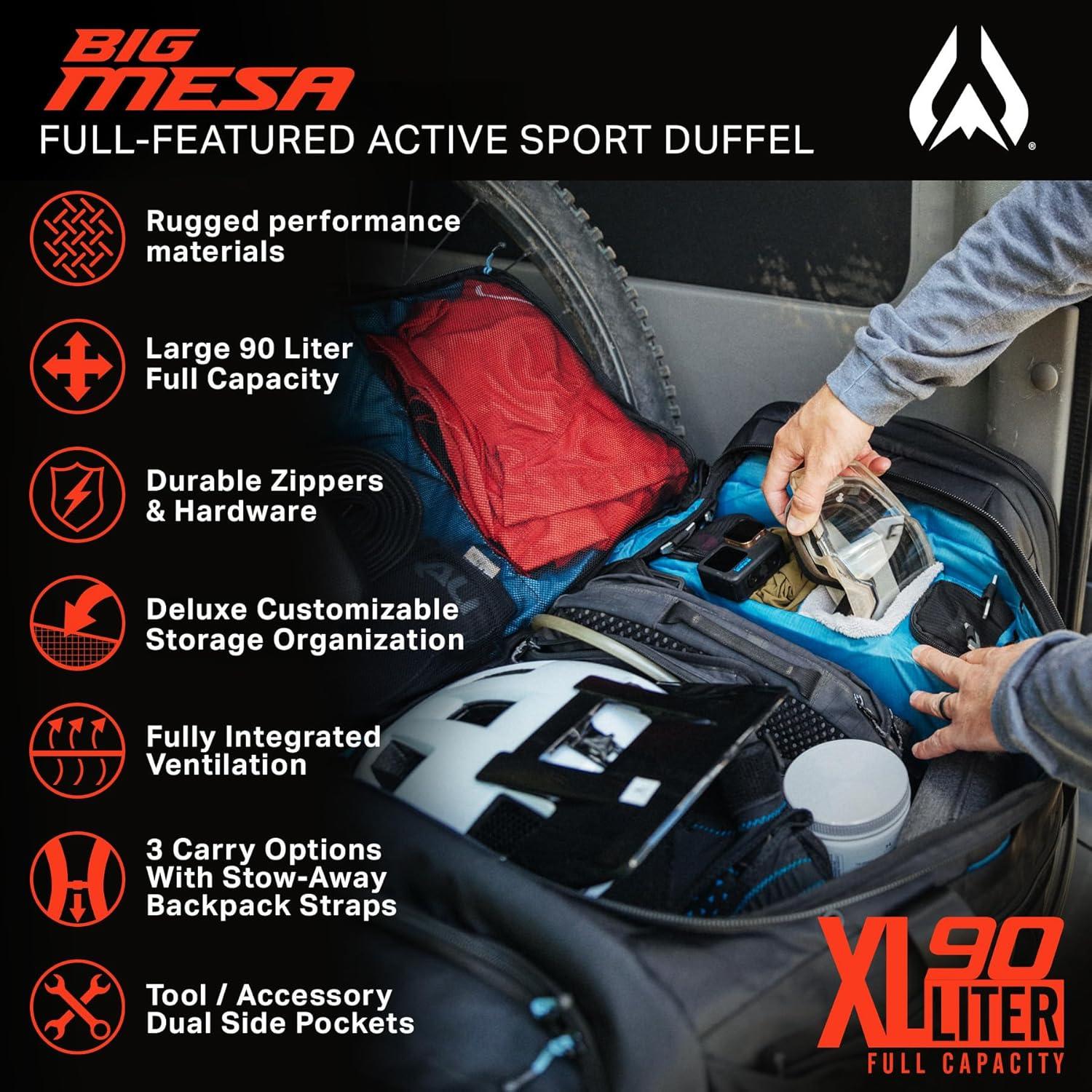 Bolsa Duffel Wildhorn Big Mesa 90L Impermeable para MTB