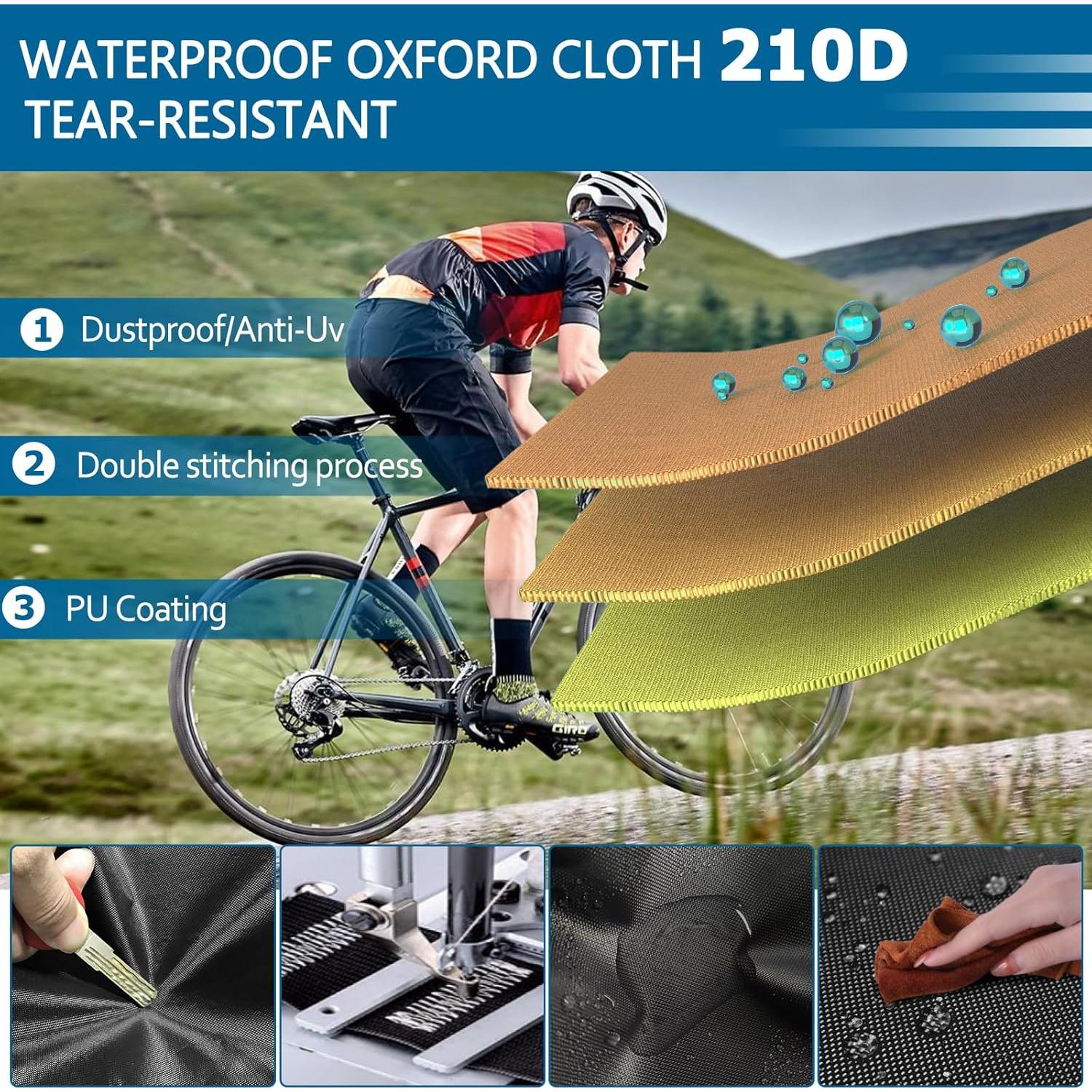 Cubierta de Bicicleta AKEfit Impermeable L para 1 Bicicleta