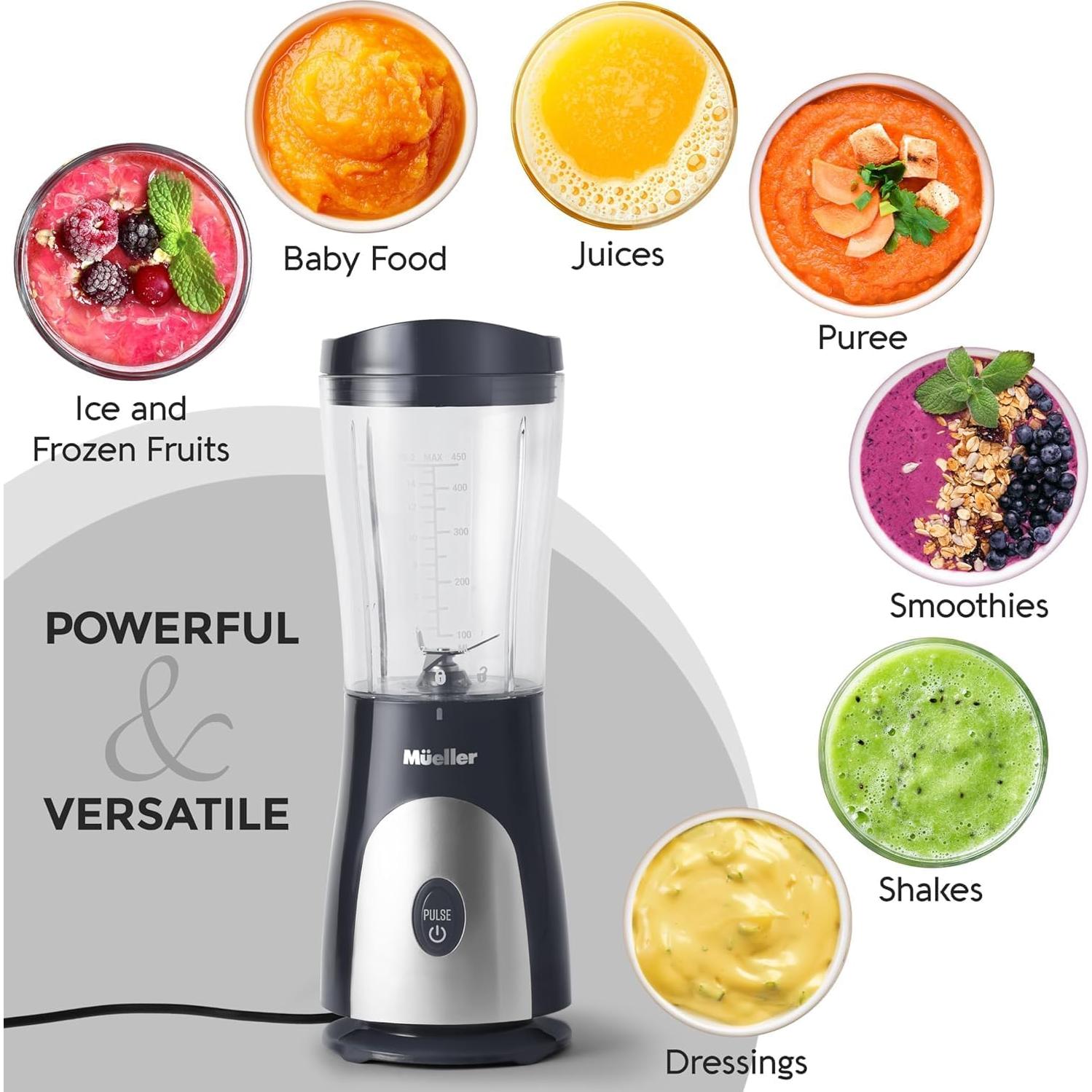 Mezclador de Batidos Mueller PB-2200 Gris 0.89kg 15oz Portátil