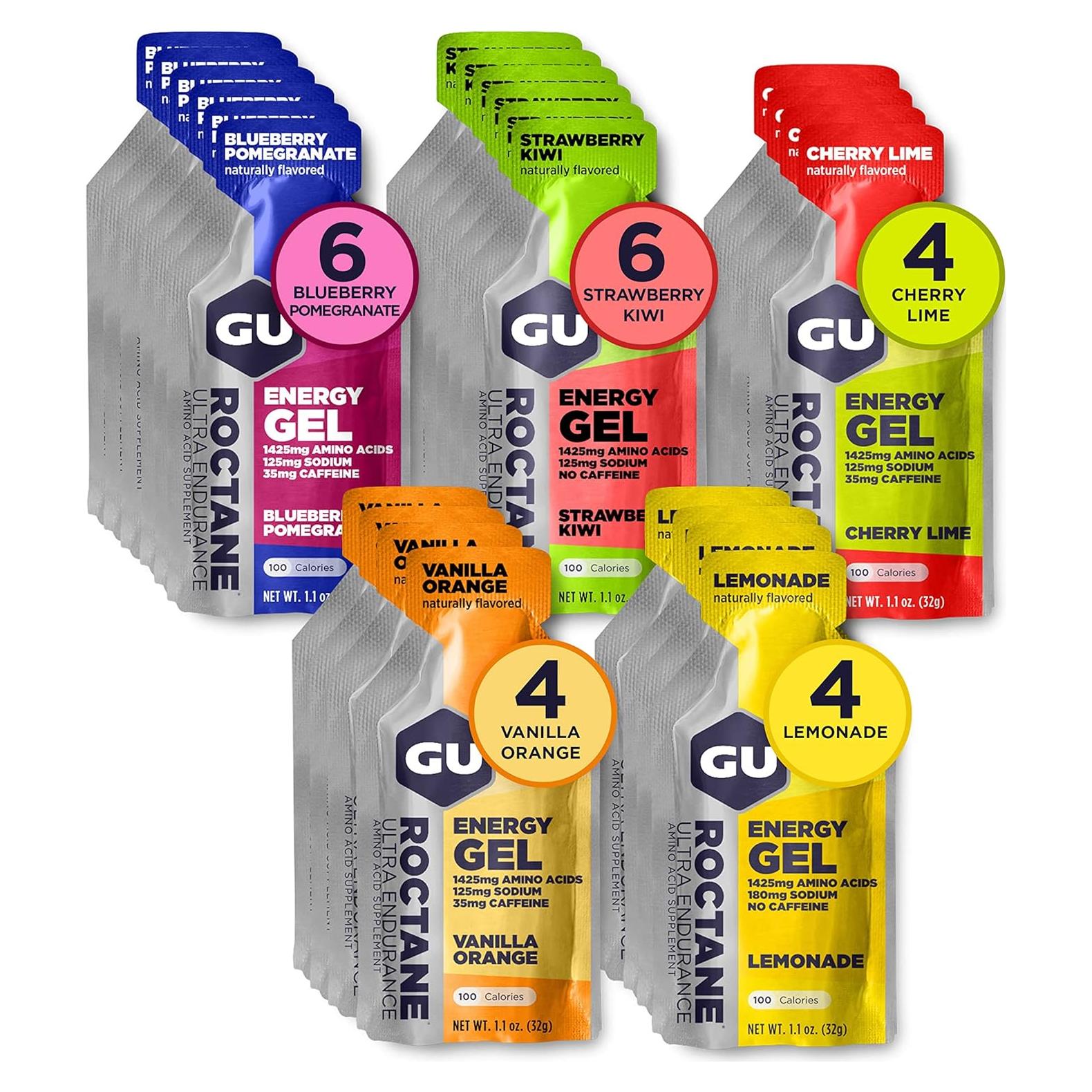 Gel Energético Ultra Resistencia GU Roctane - 24 Unidades Vegano