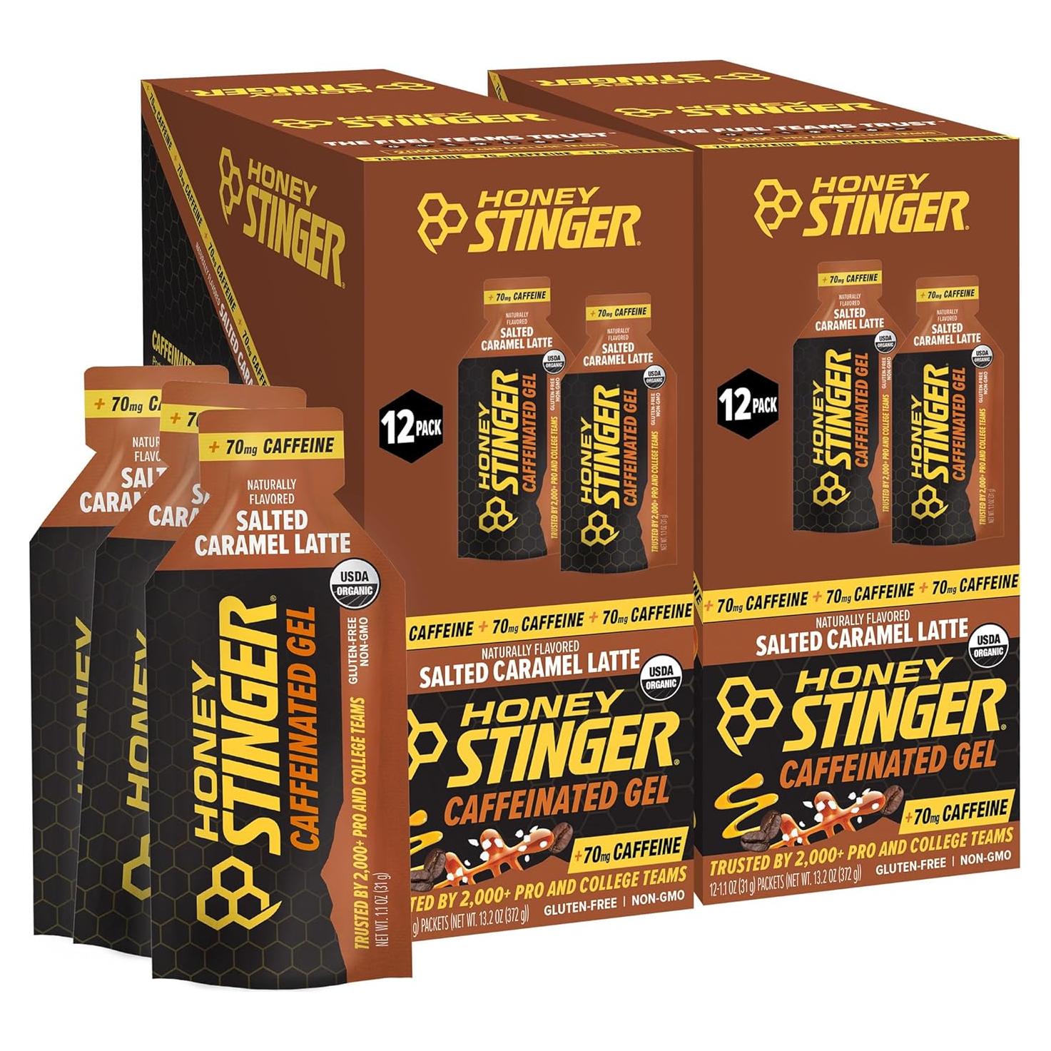 Gel Energético Orgánico Honey Stinger 31g Caramelo Salado x12