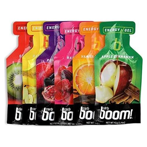 Gel Energético Carb Boom - Sabor Fruta - Paquete de 24