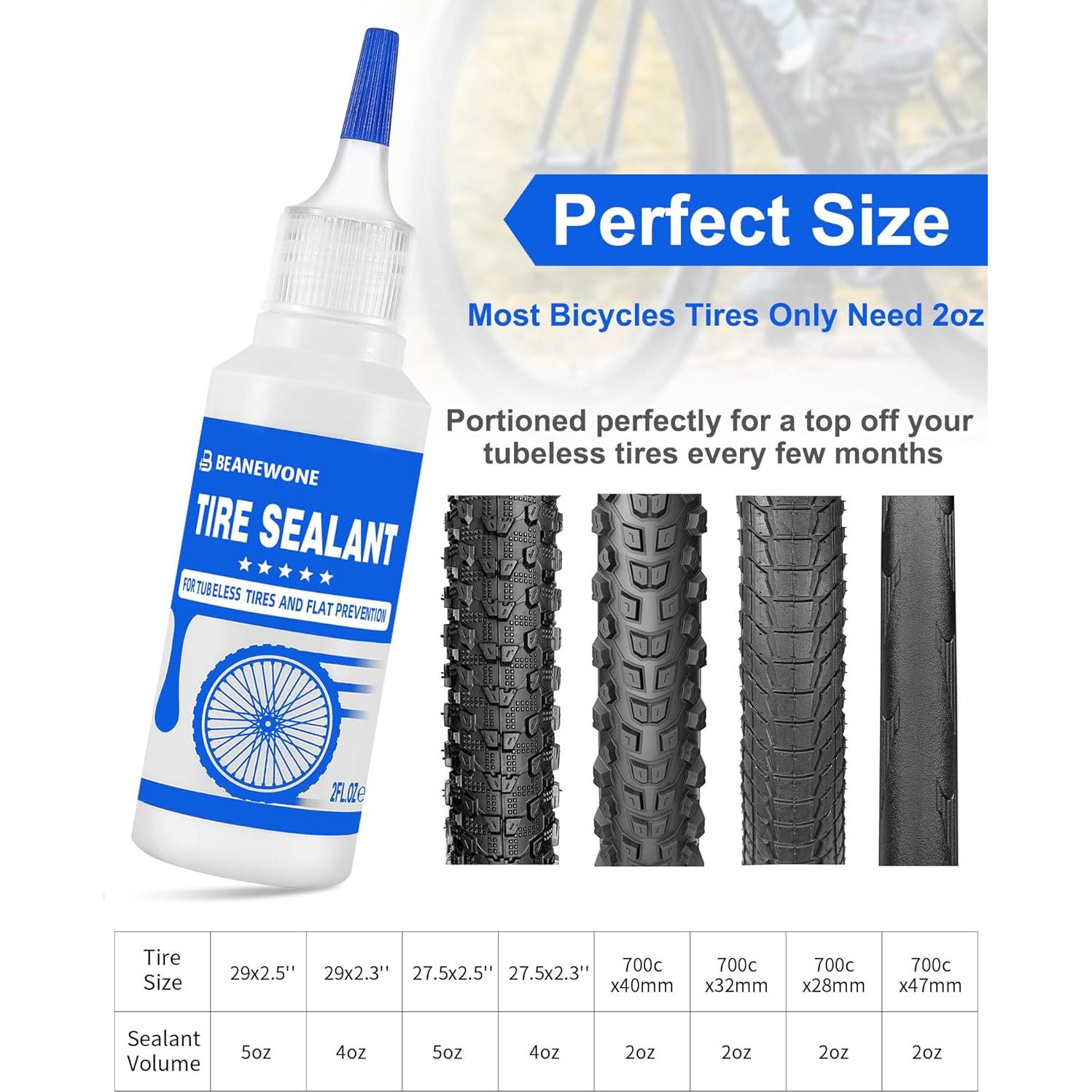 Sellador de Neumáticos Tubeless Beanewone 3x60ml para MTB